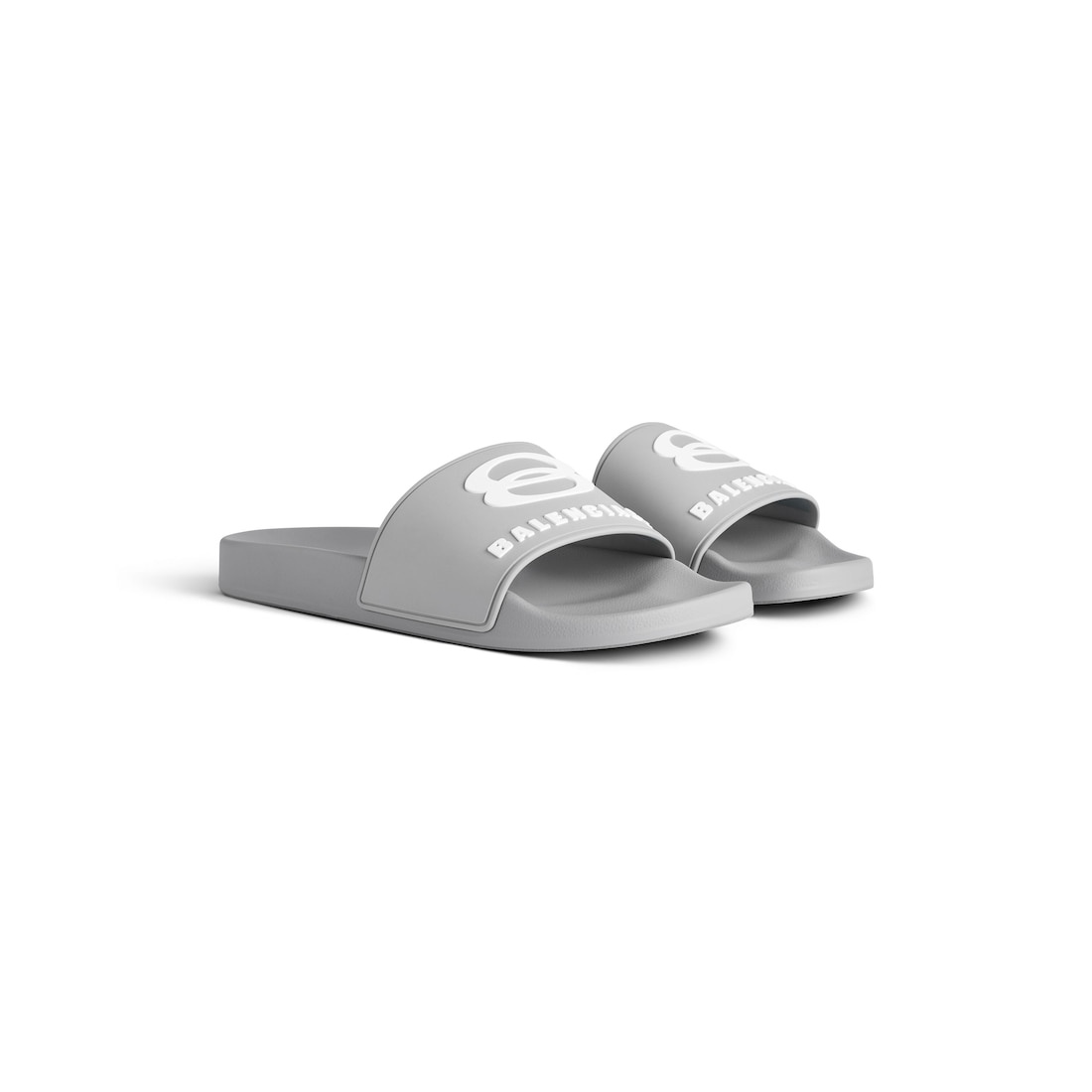 Men's Pool Slide Sandal  in Grey/white - 2