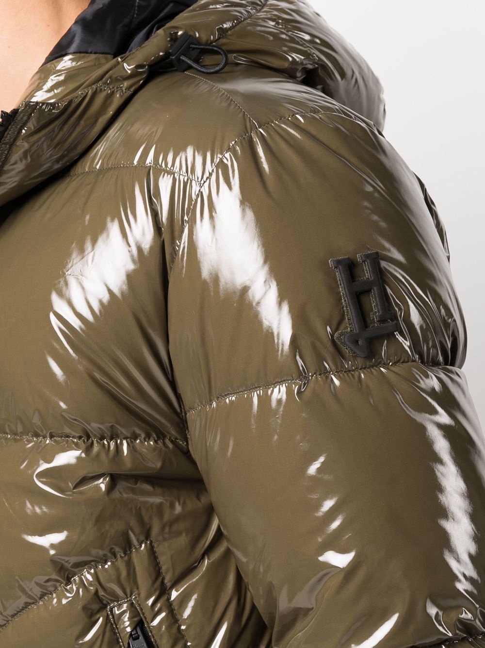 glossy puffer down jacket - 5