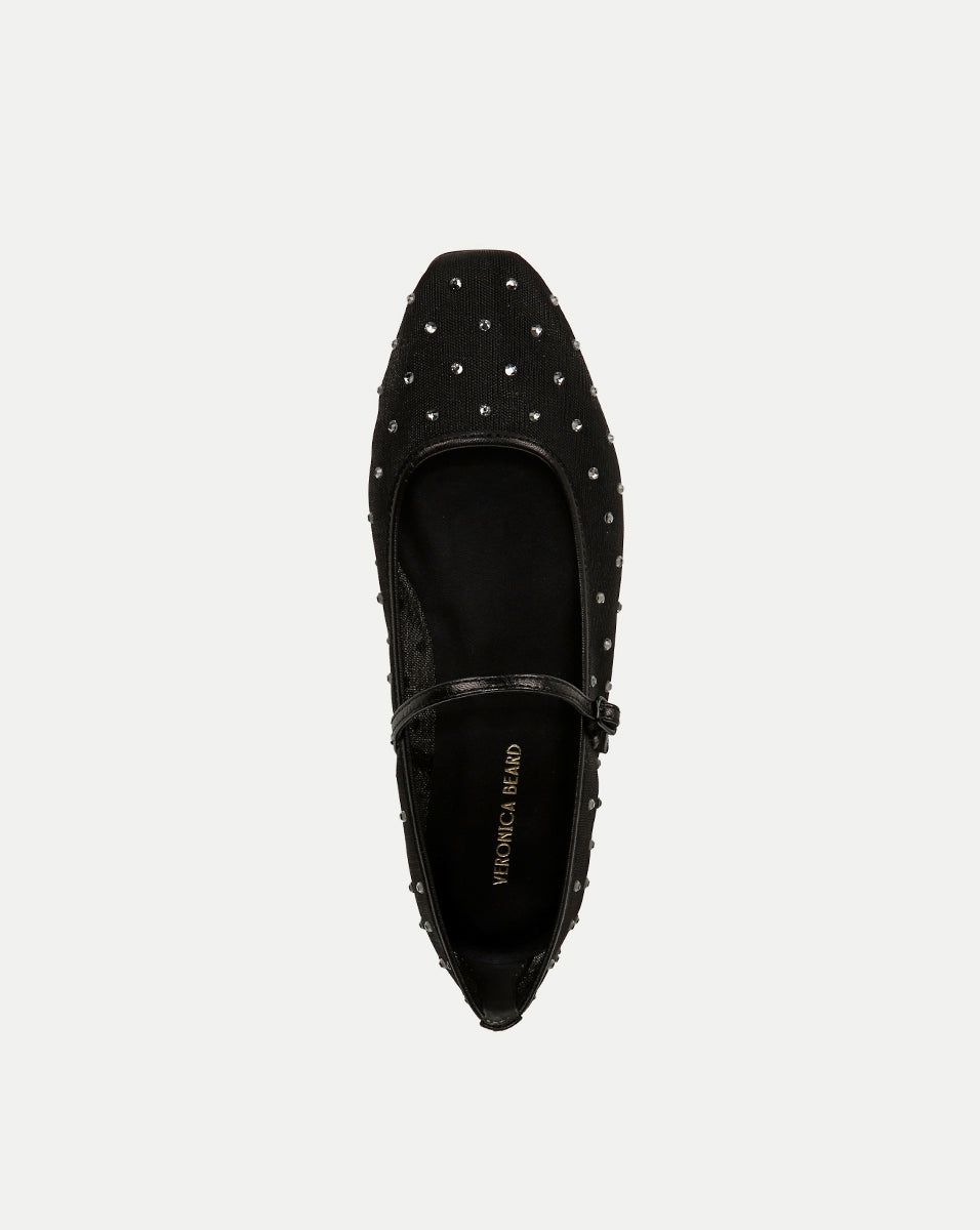 ELLIE CRYSTAL MESH FLAT - 3