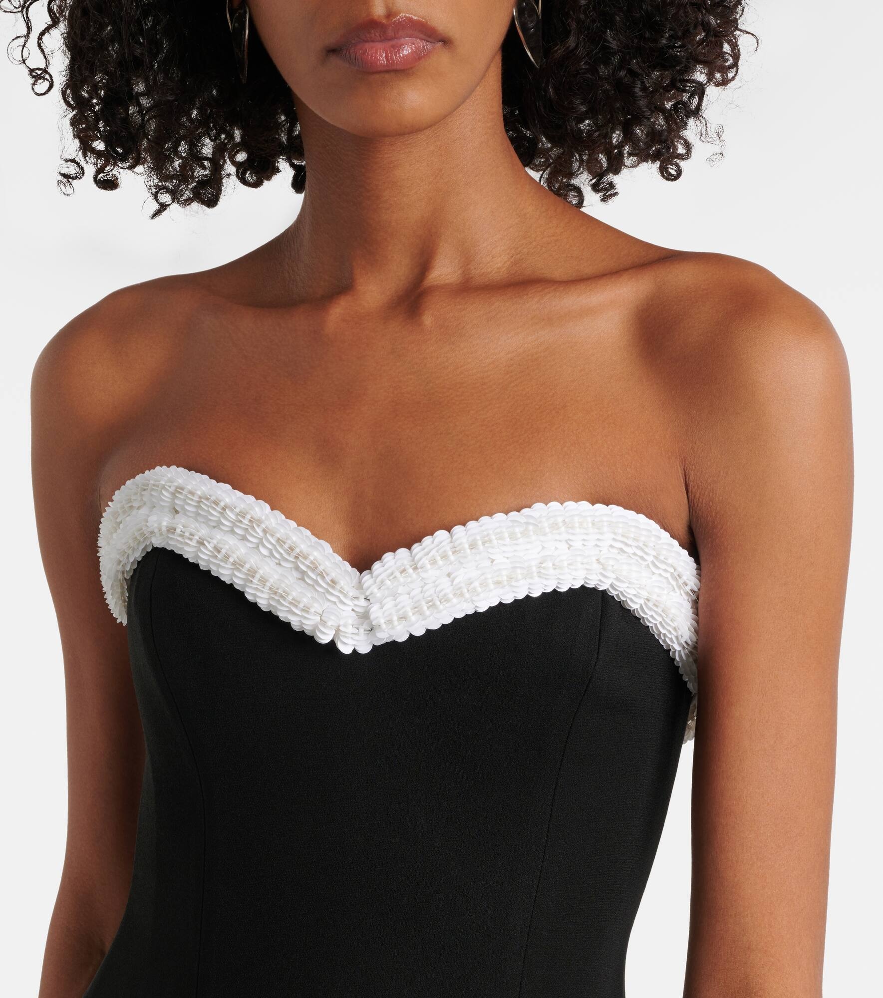 Augusta embellished bustier dress - 4