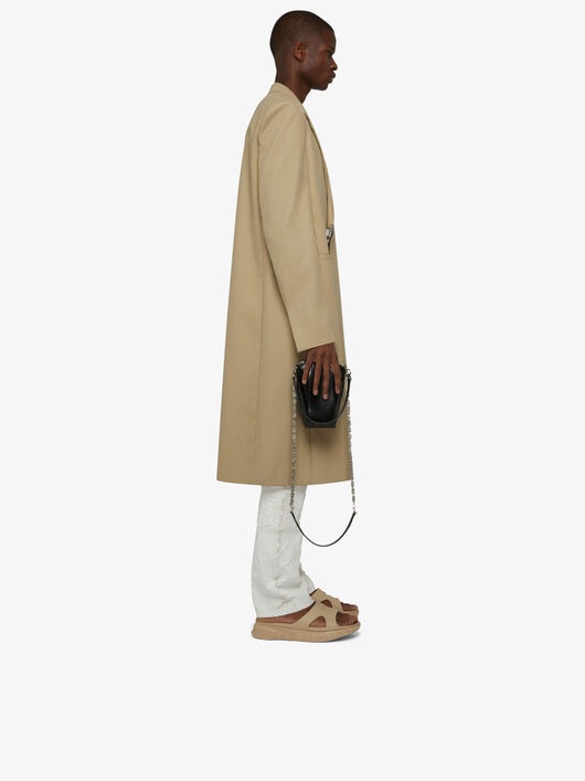 COAT IN COTTON GABARDINE WITH PADLOCK - 3