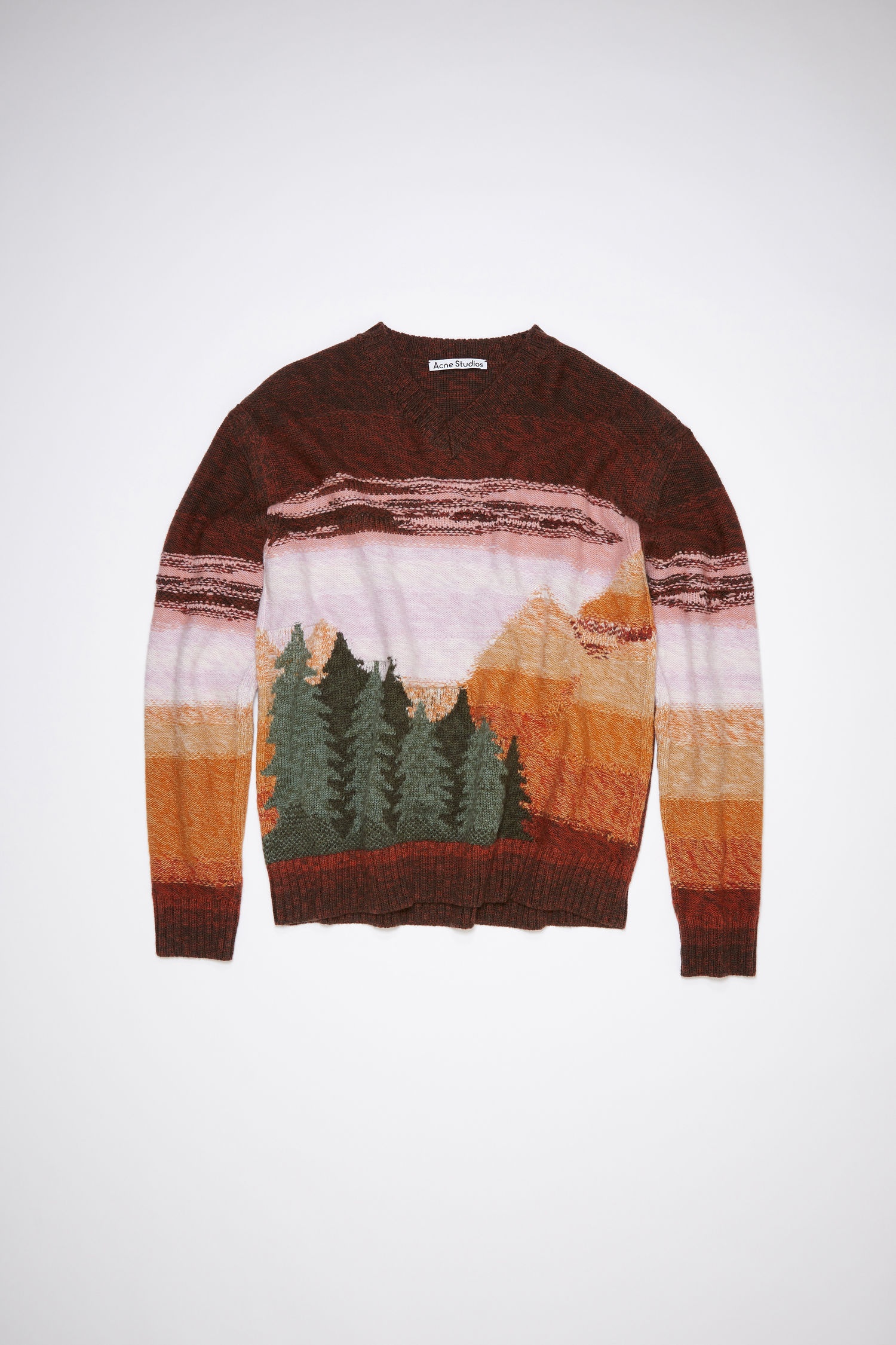 Intarsia sweater - Brown/multi - 4