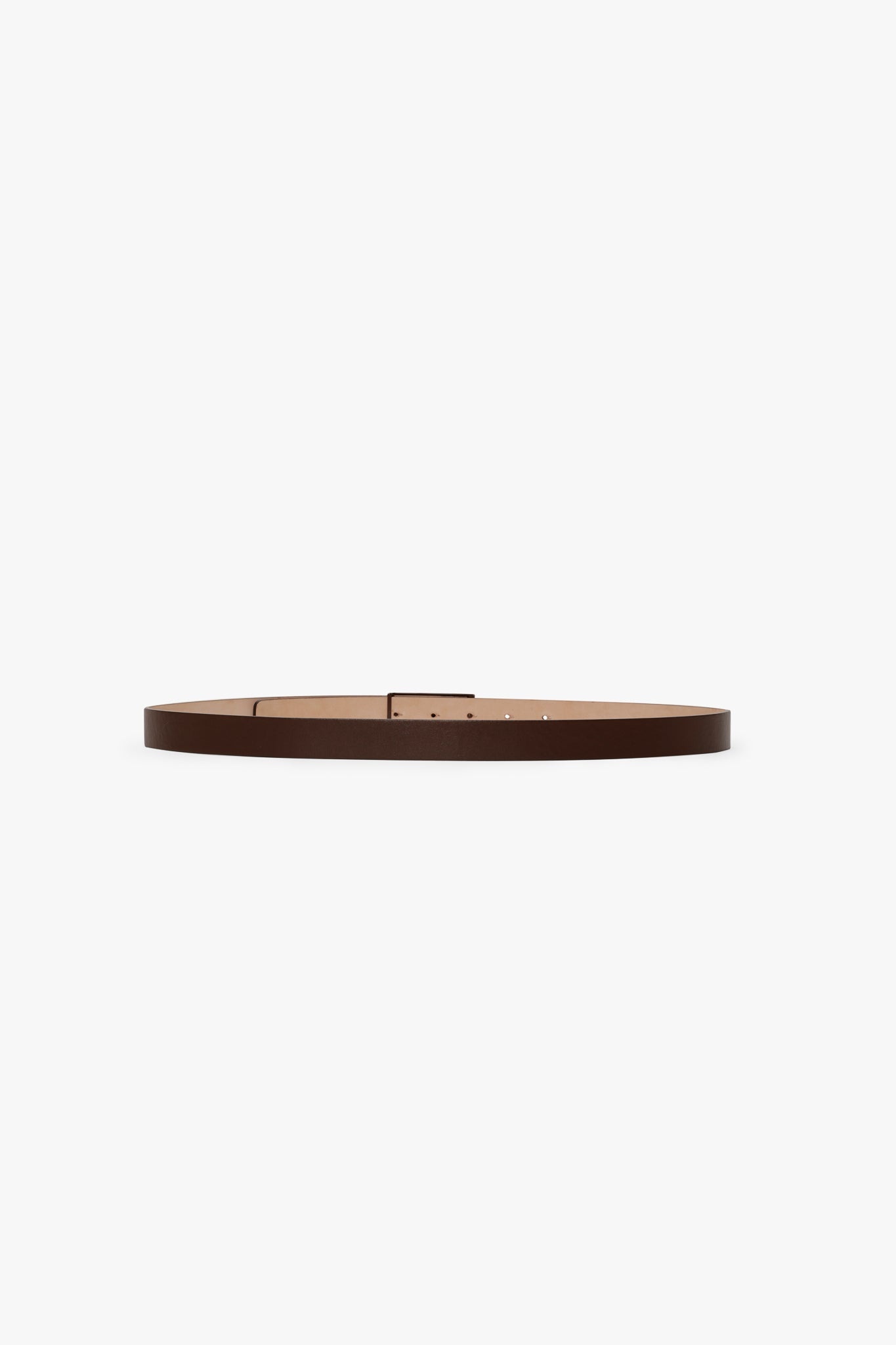 Tonal Frame Belt In Dark Brown Smooth Leather - 4