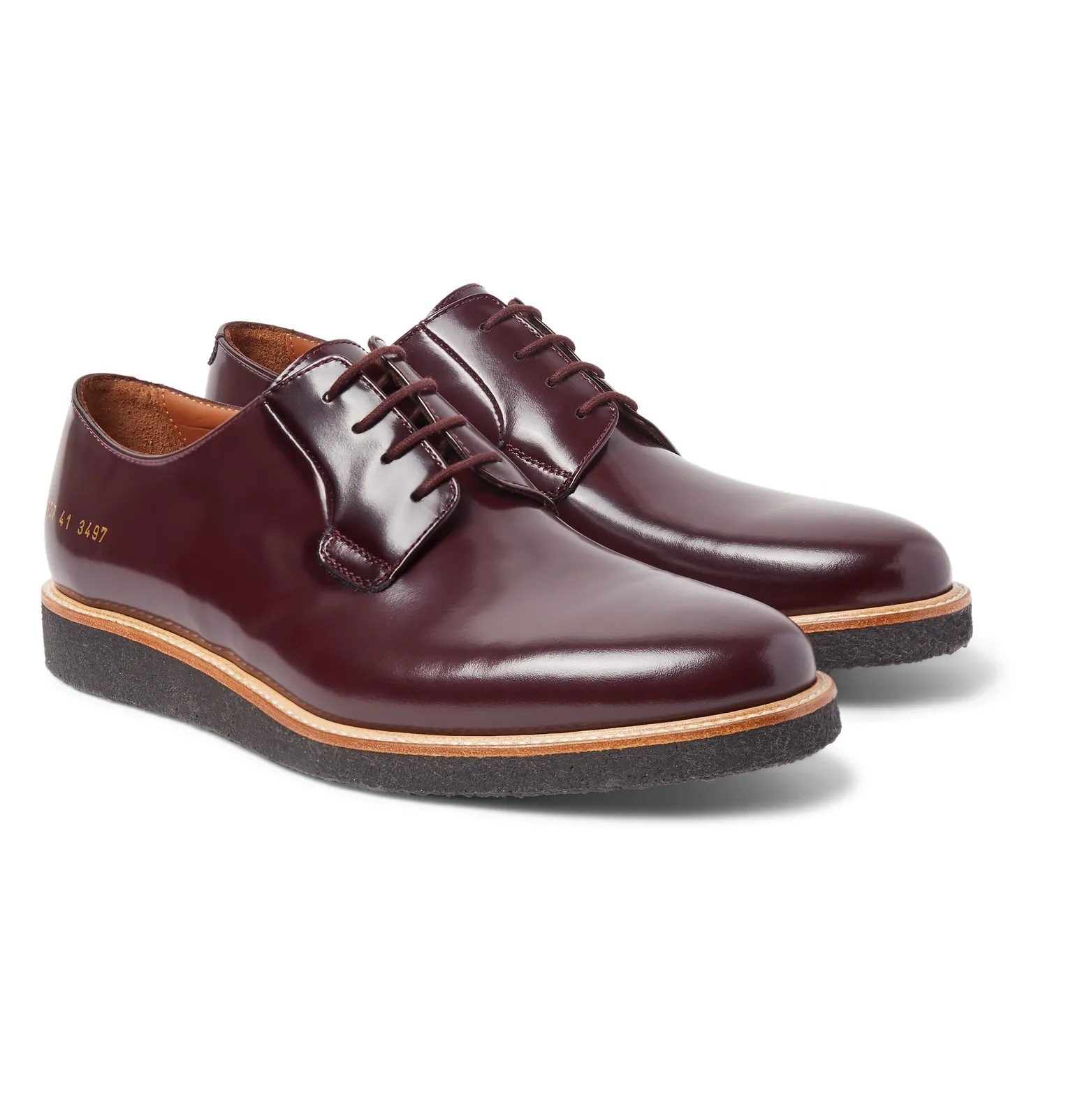 Polished-Leather Derby Shoes - 2