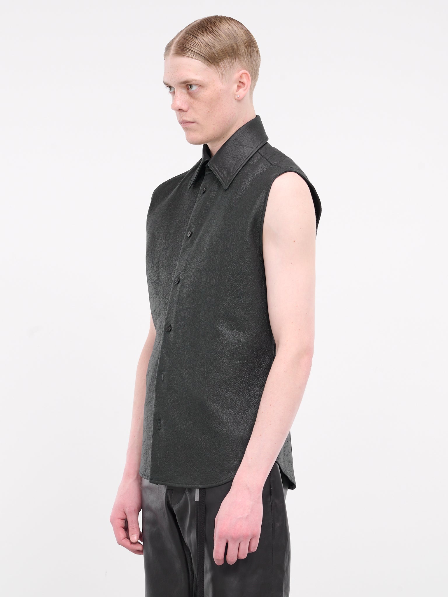 Boldewijn Leather Sleeveless Shirt - 2