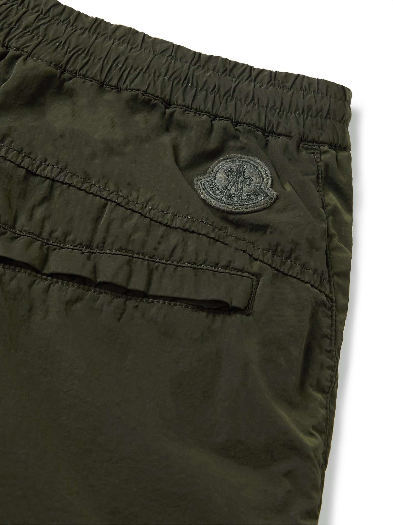 2 Moncler 1952 Wide-Leg Garment-Dyed Nylon Shorts - 6