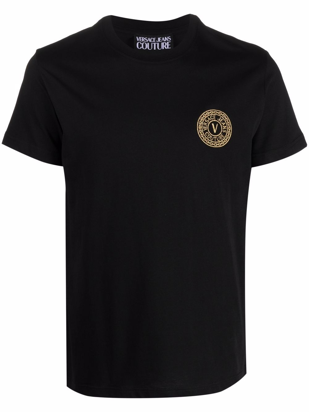 V-Emblem cotton T-shirt - 1