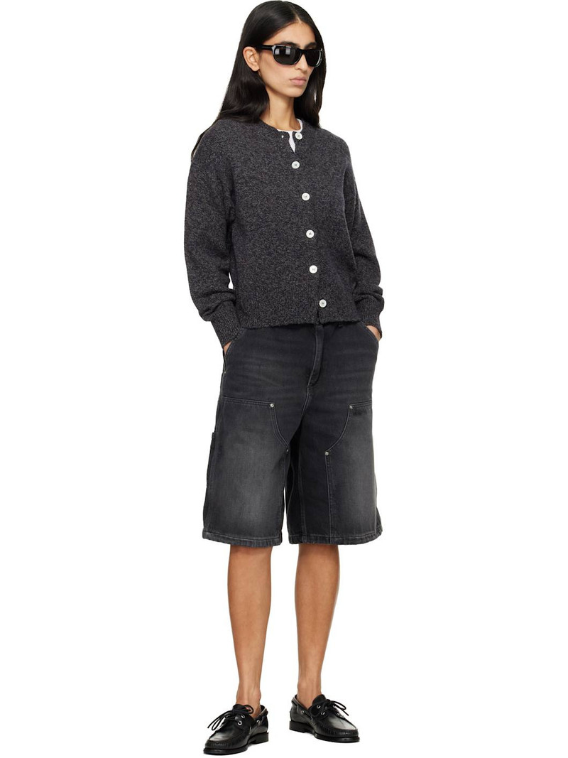 Carhartt Black Nixon Double Knee Denim Shorts outlook