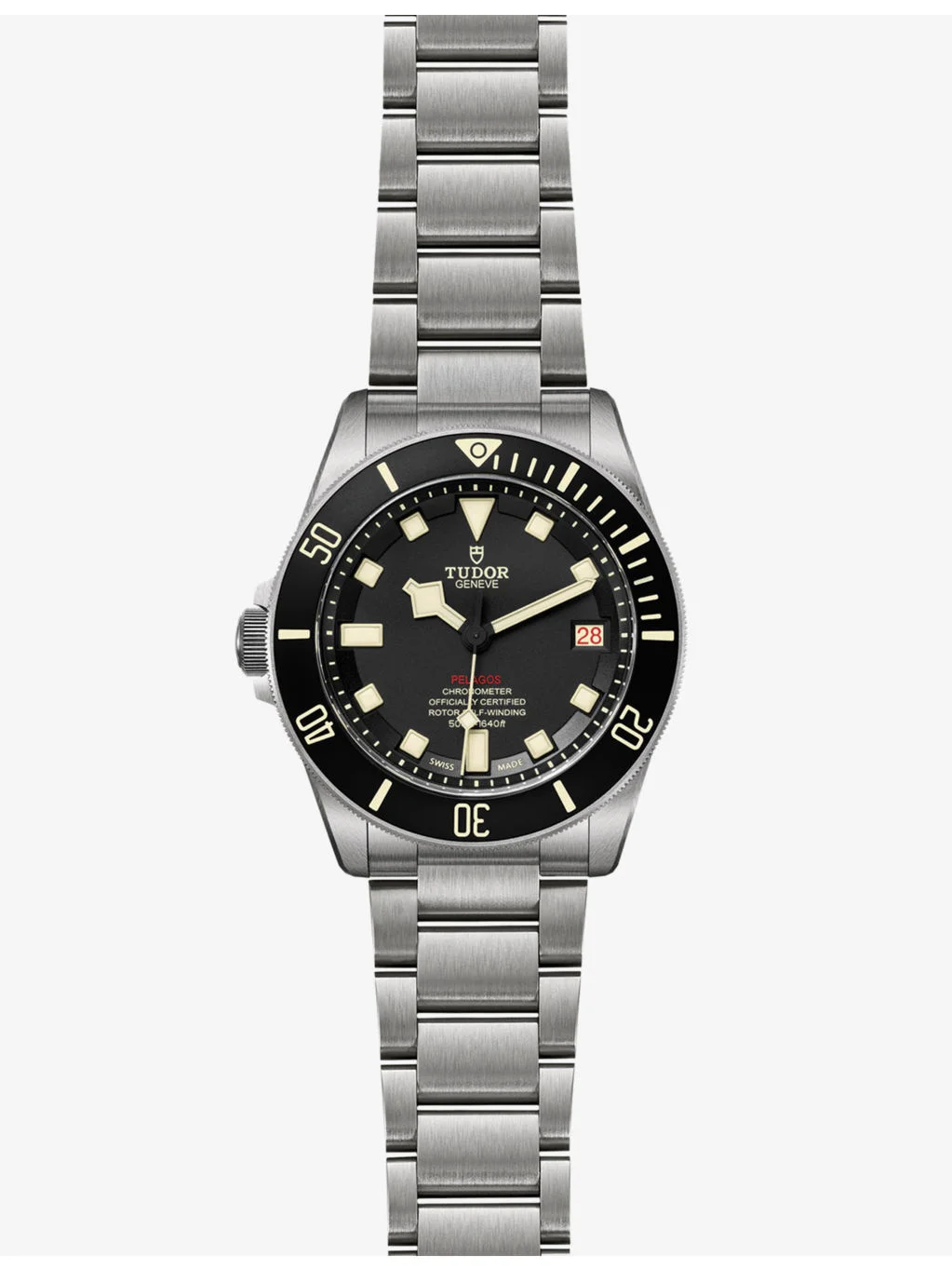 M25610TNL-0001 Pelagos LHD titanium and stainless steel automatic watch - 1