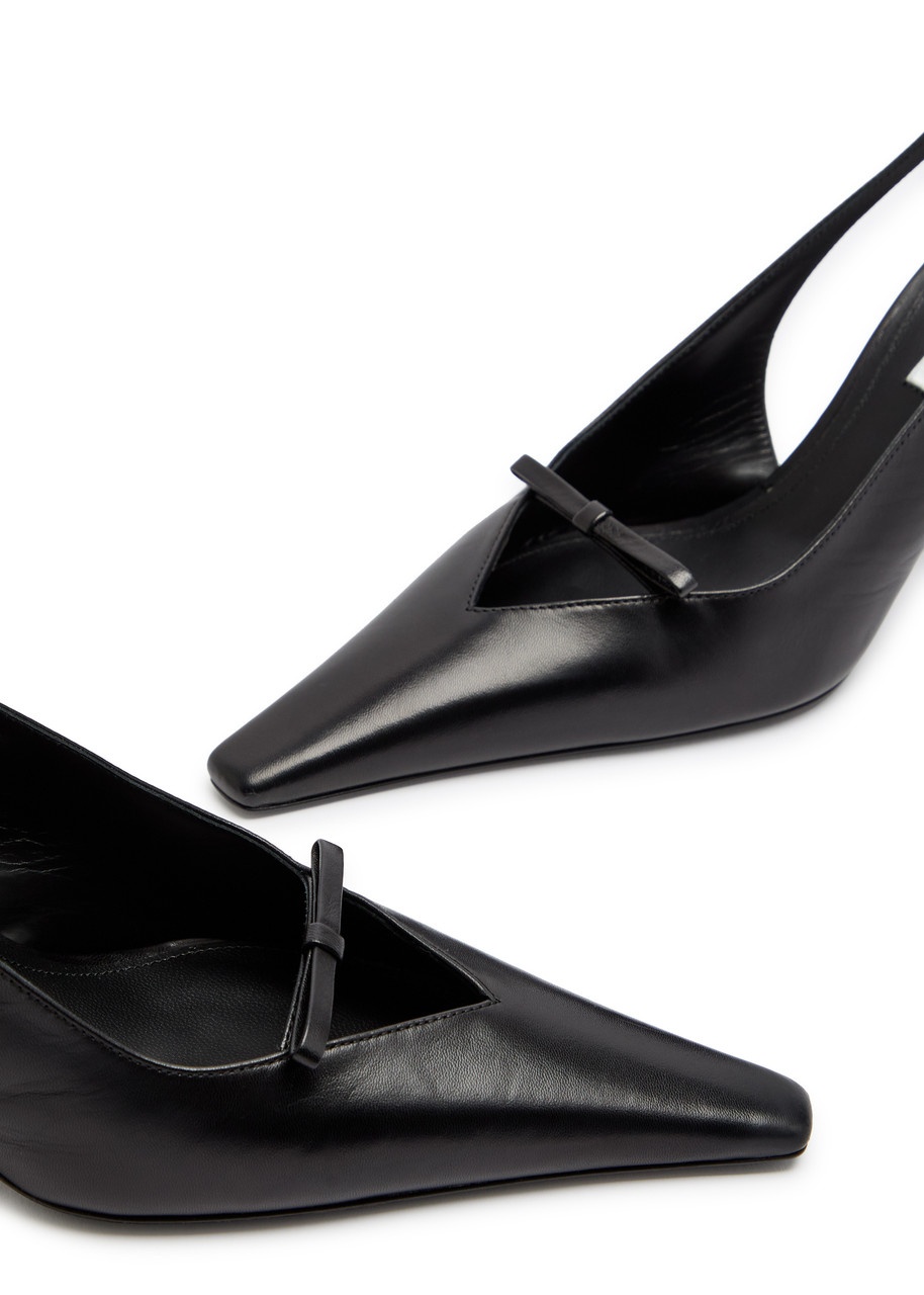 Victoria Beckham 75 Leather Slingback Pumps - 3