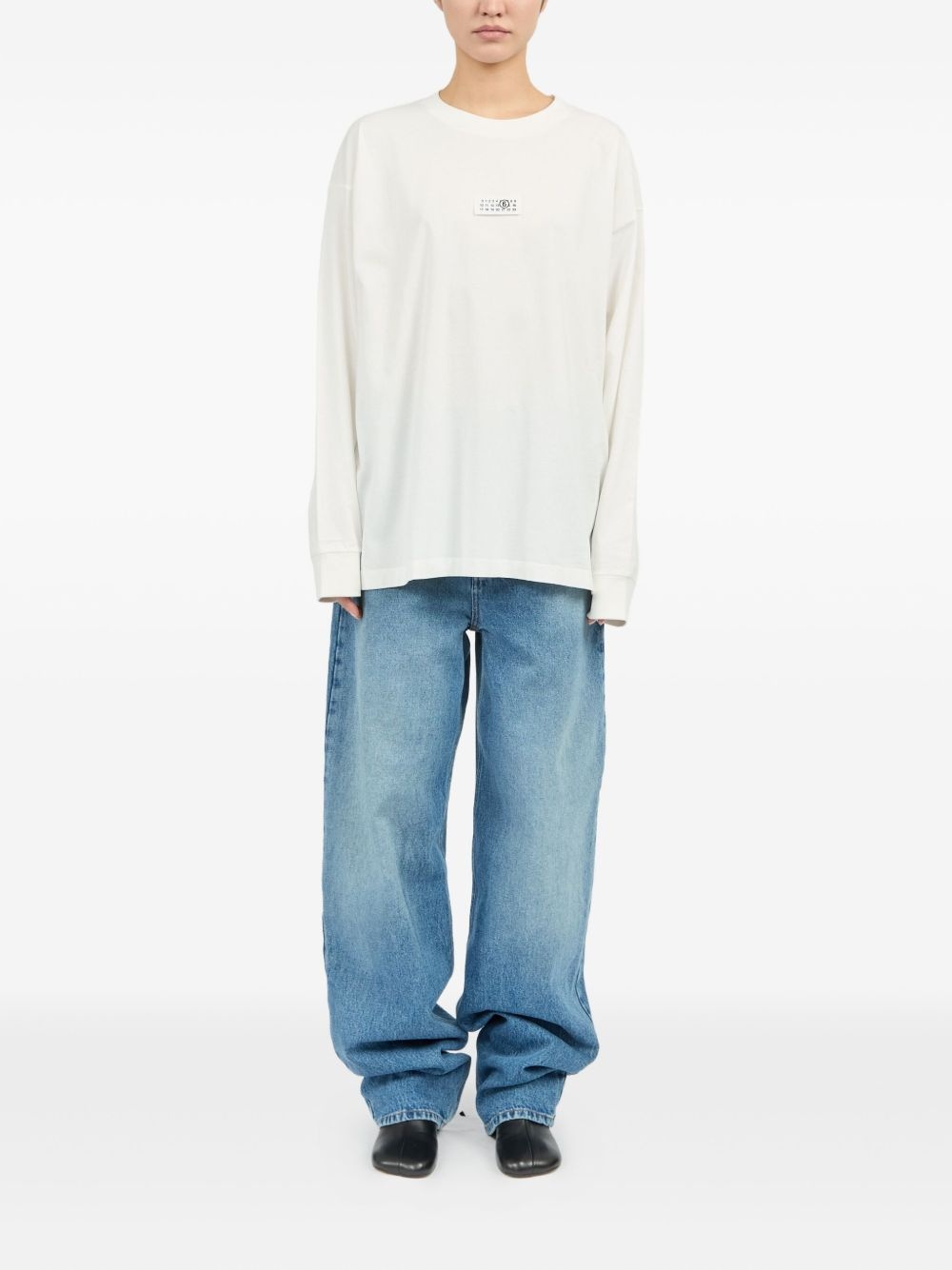 logo-print long-sleeve T-shirt - 2