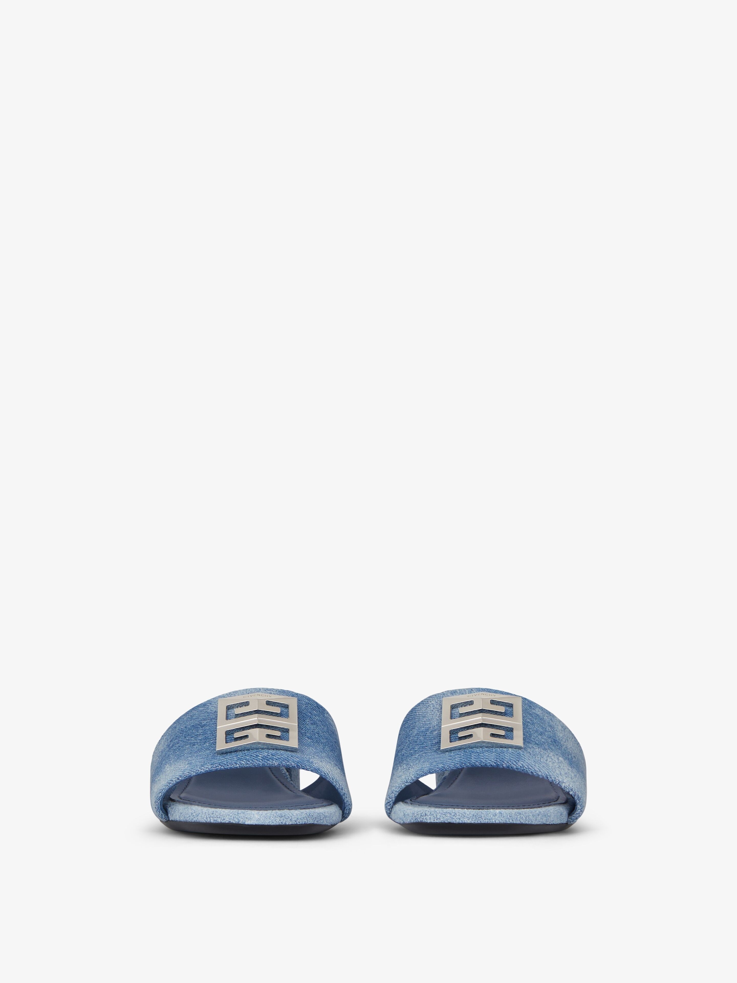 4G MULES IN WASHED DENIM - 2