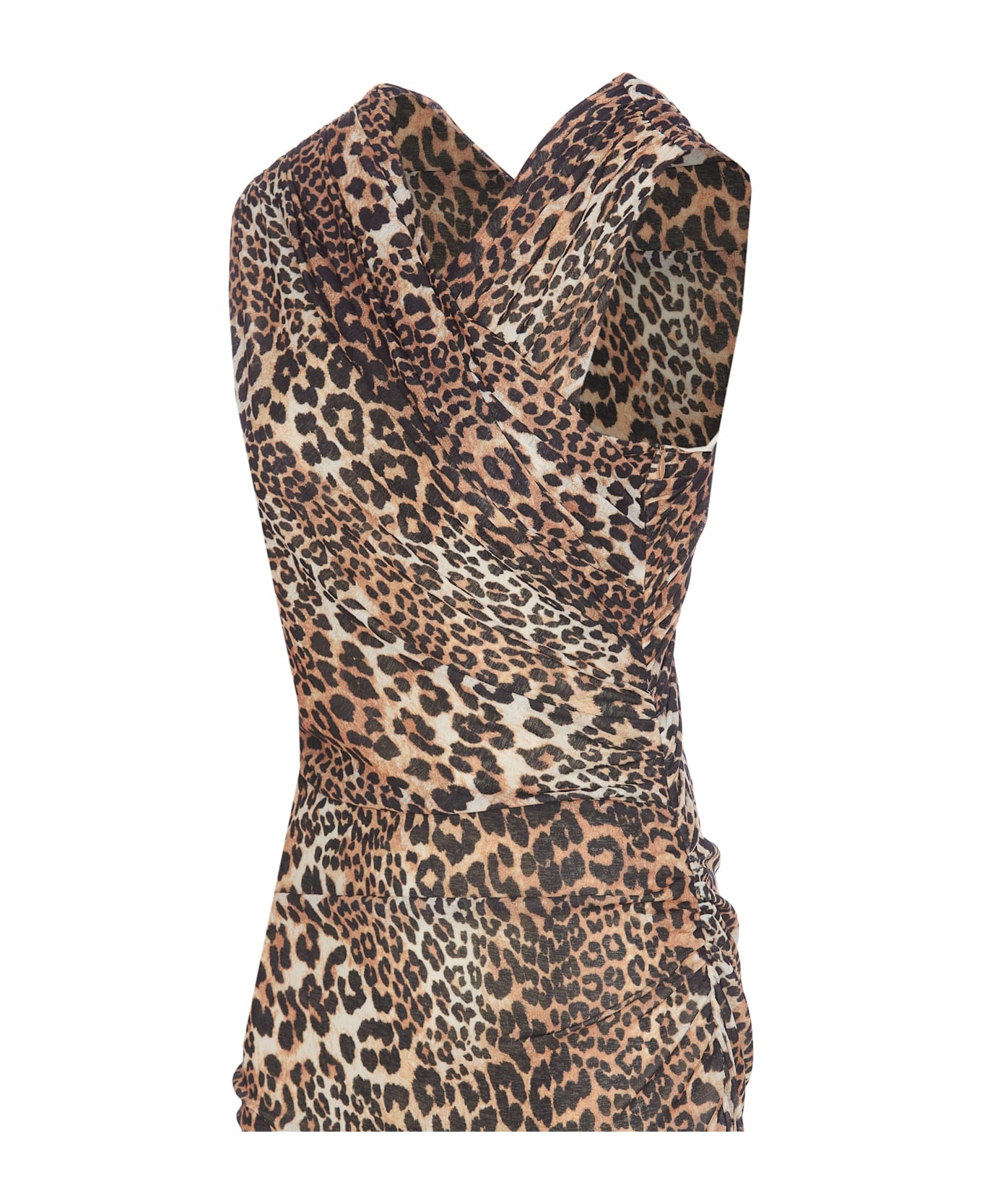 Marl Mesh Leopard Dress - 3