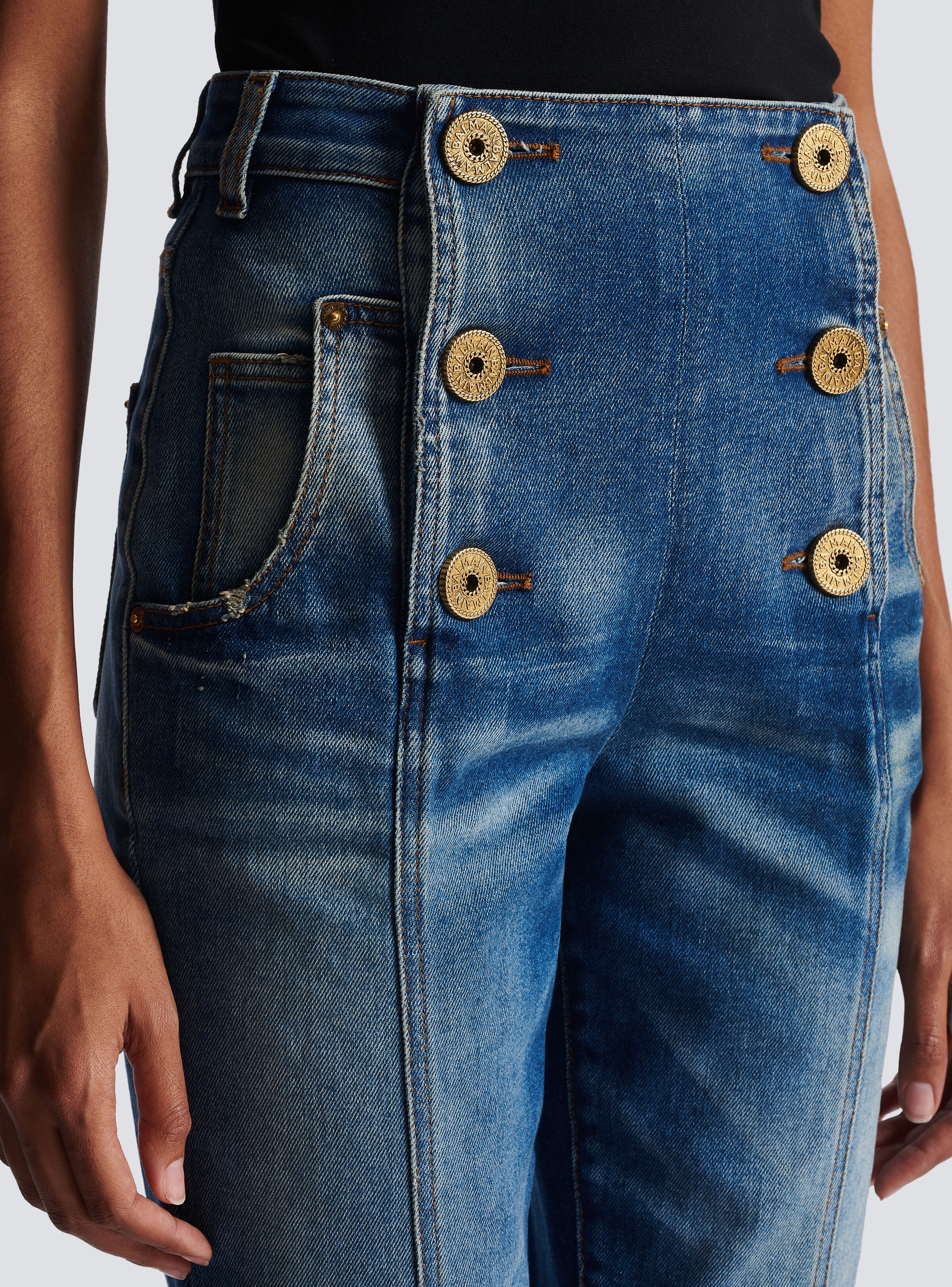 Bootcut denim jeans - 7