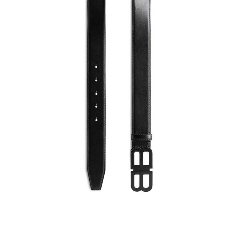 Men's Bb Hourglass Large Belt in Black 1