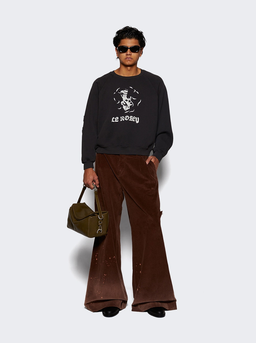 Le Rosey Raglan Sweatshirt Faded Black - 2