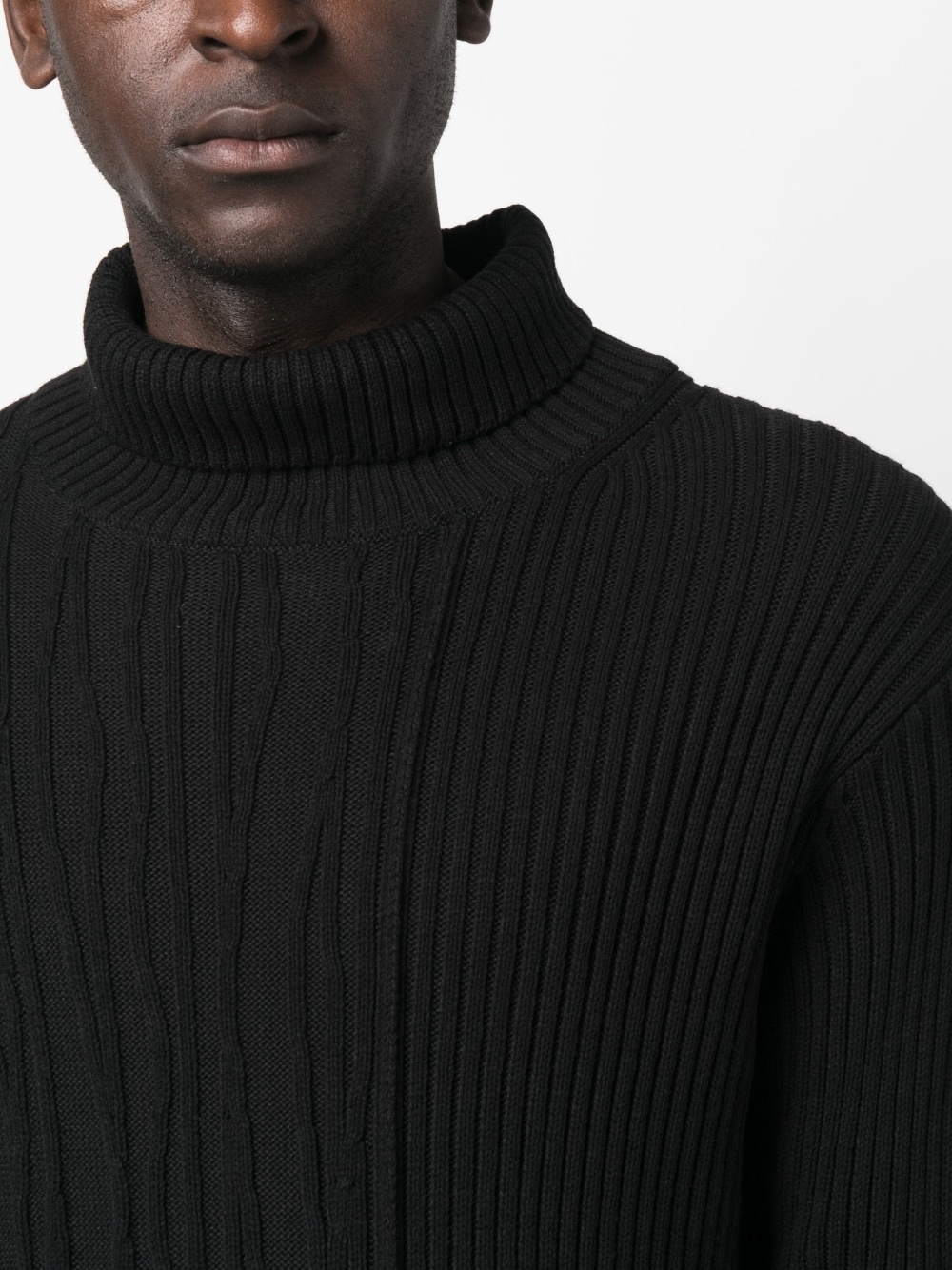 long-sleeve ribbed jumper - 5