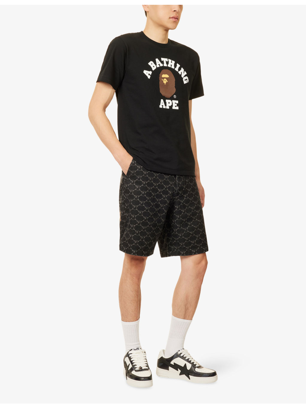 Bape College Graphic-Print Cotton-Jersey T-Shirt - 2