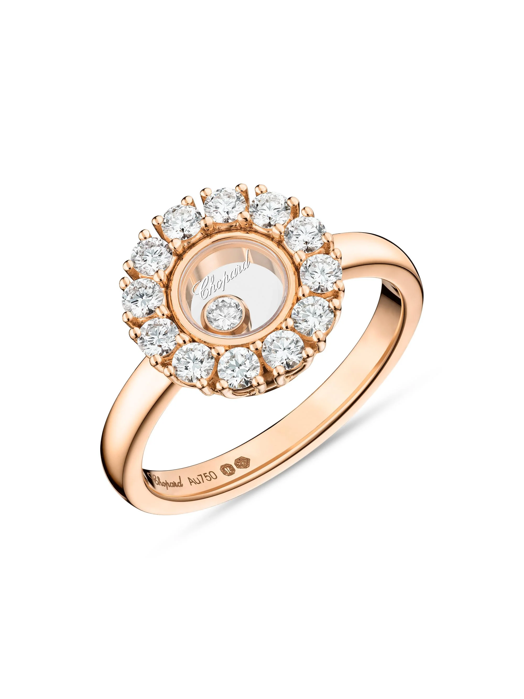 Women's Happy Diamonds 18K Rose Gold & 0.89 TCW Diamond Ring - Rose Gold - 1