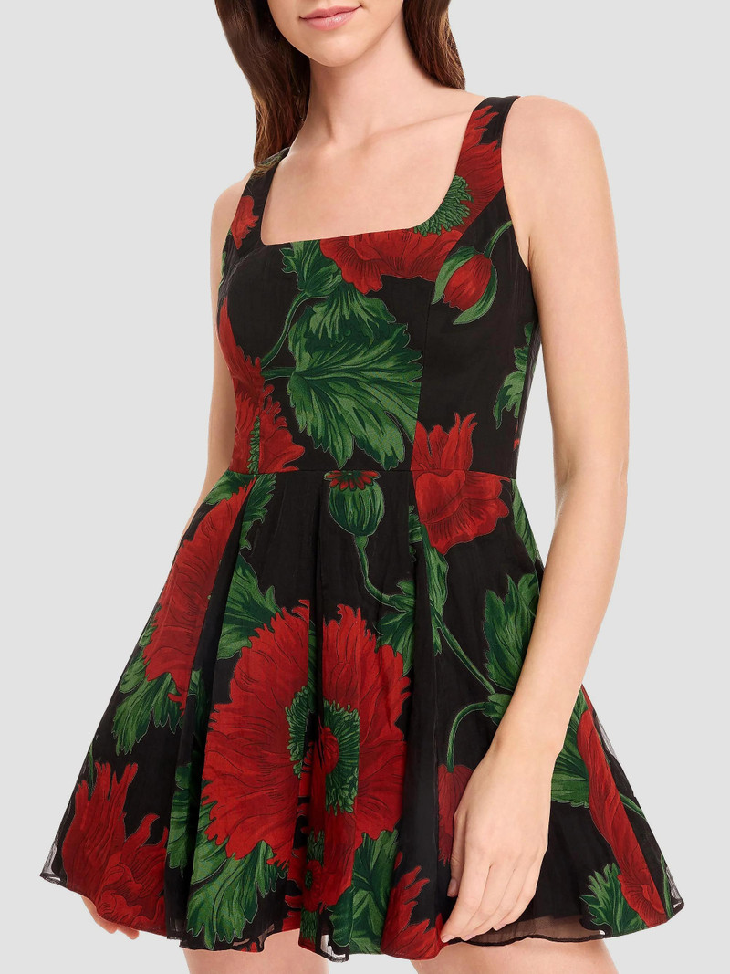 Women's Ainsley Floral Sleeveless Minidress - Black Multi 4