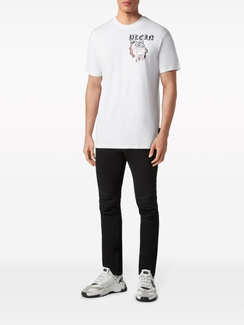 PHILIPP PLEIN Bulldogs-print cotton T-shirt outlook