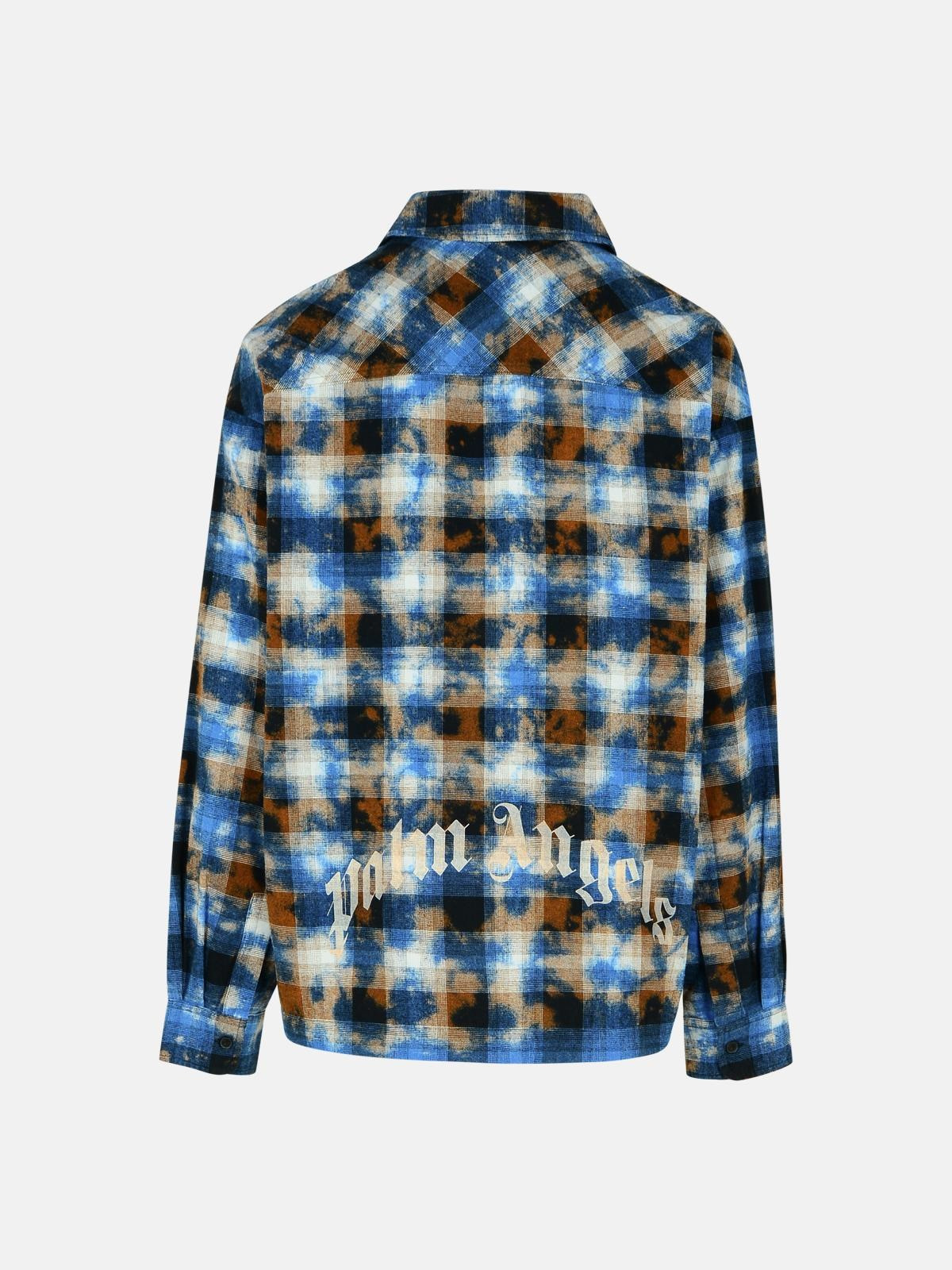 'CHECK' LIGHT BLUE COTTON SHIRT - 3