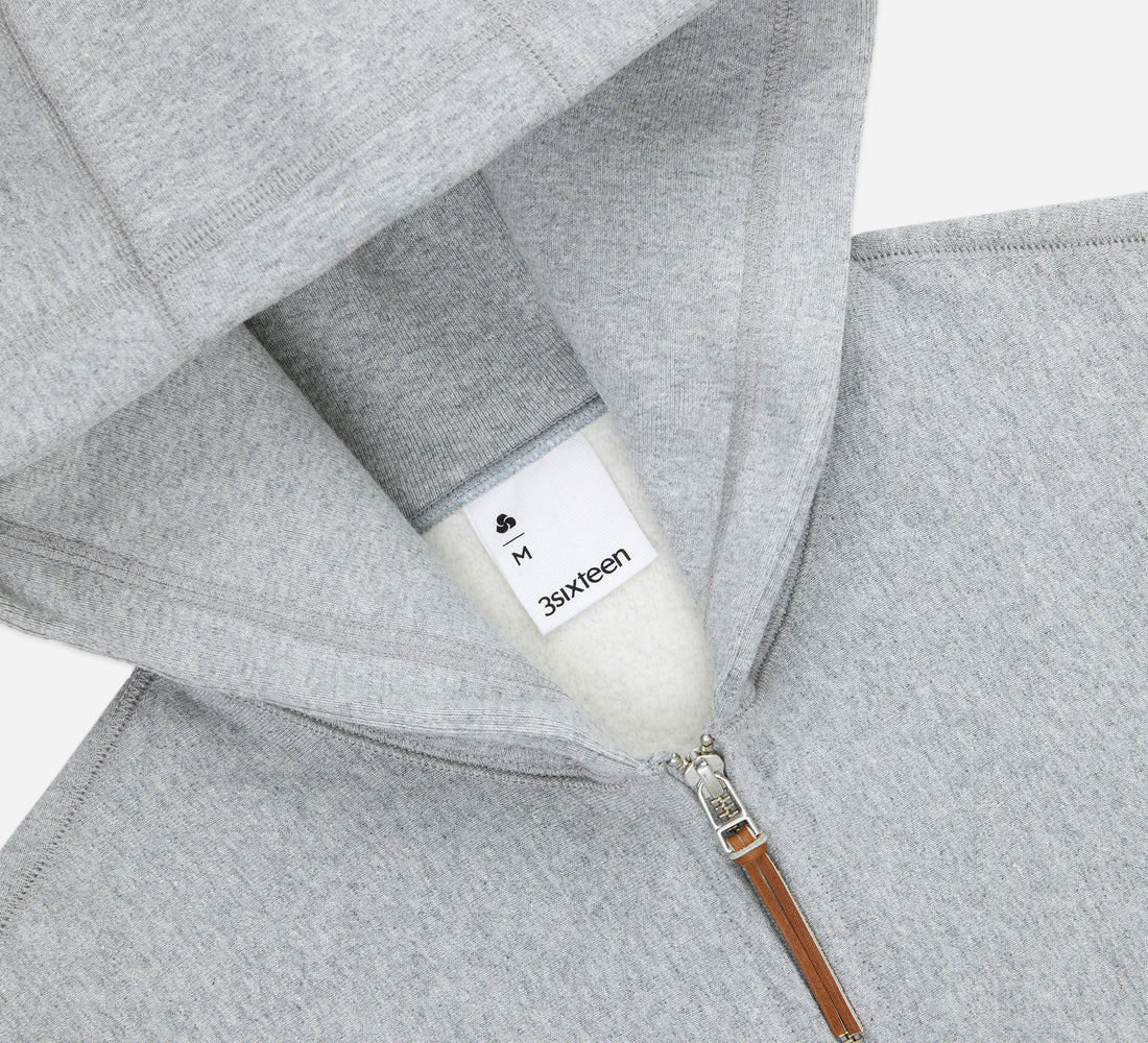 Heavyweight Zip Hoody - Grey - 3