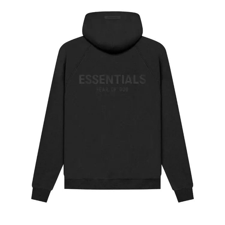 Fear of God Essentials SS21 Pull-Over Hoodie 'Black Stretch Limo' 192SP212000F - 2