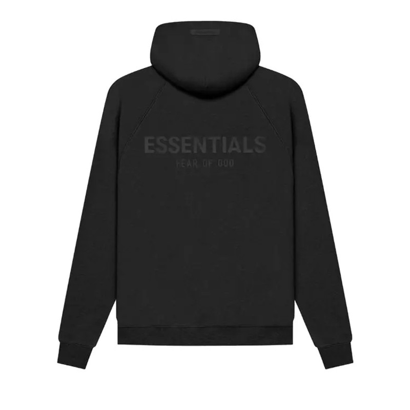 ESSENTIALS Fear of God Essentials SS21 Pull-Over Hoodie 'Black Stretch Limo' 192SP212000F outlook