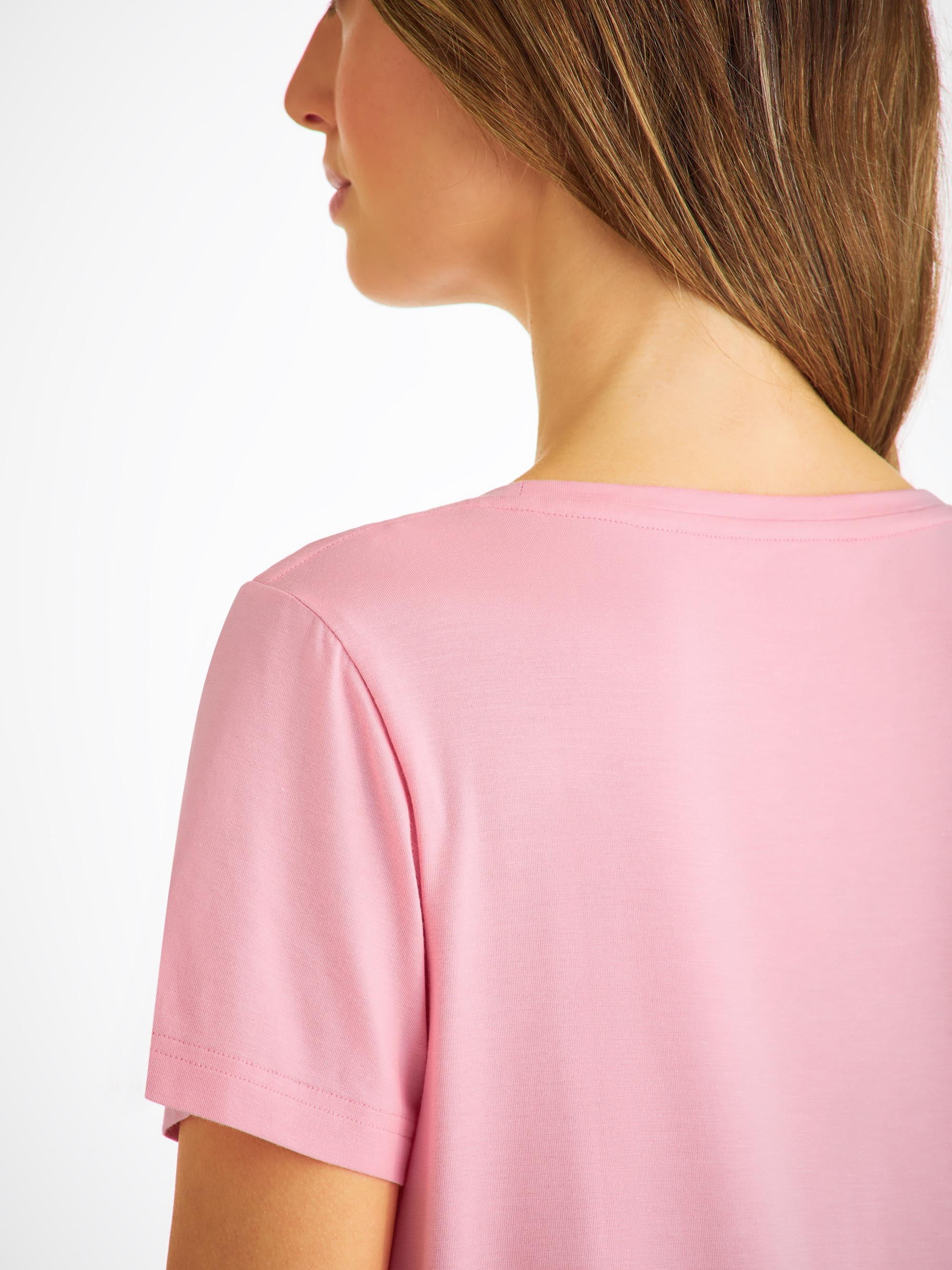 Women's T-Shirt Lara Micro Modal Stretch Ballet Pink - 7