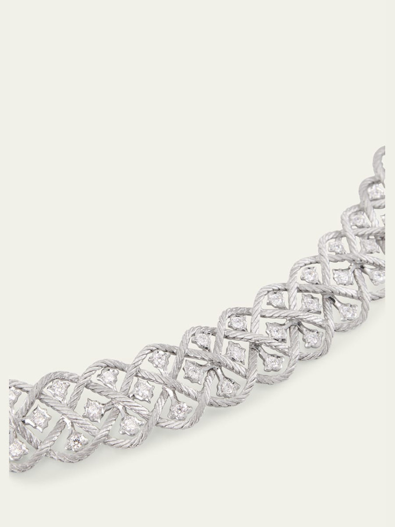Buccellati Etoilee 18K White Gold Diamond Collar outlook