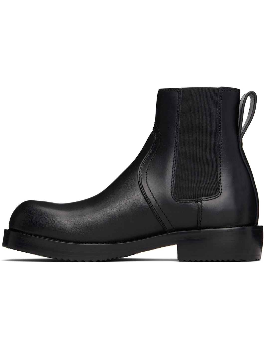 Black Leather Chelsea Boots - 3