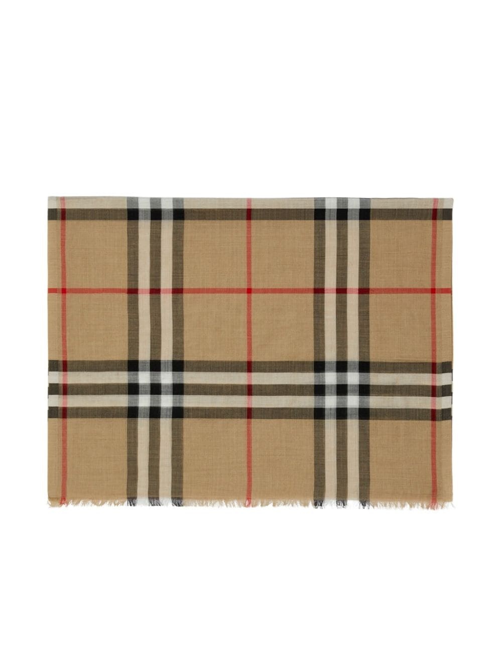 check-print scarf - 2