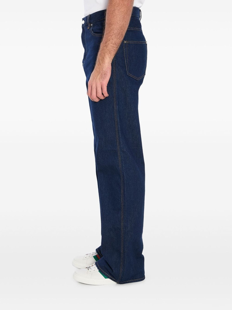GUCCI high-wait wide-leg jeans outlook