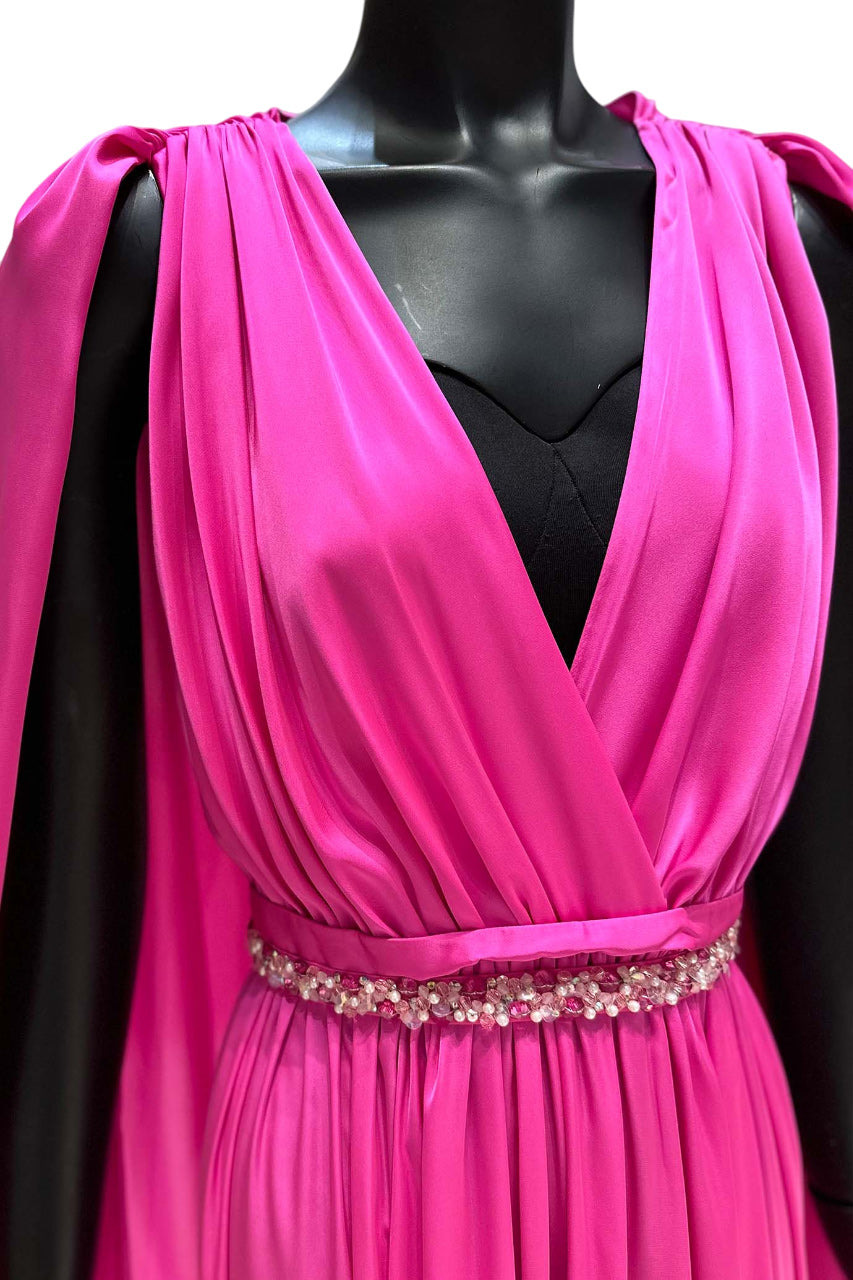 BRIDAL CHIFFON CAPE GOWN - 9