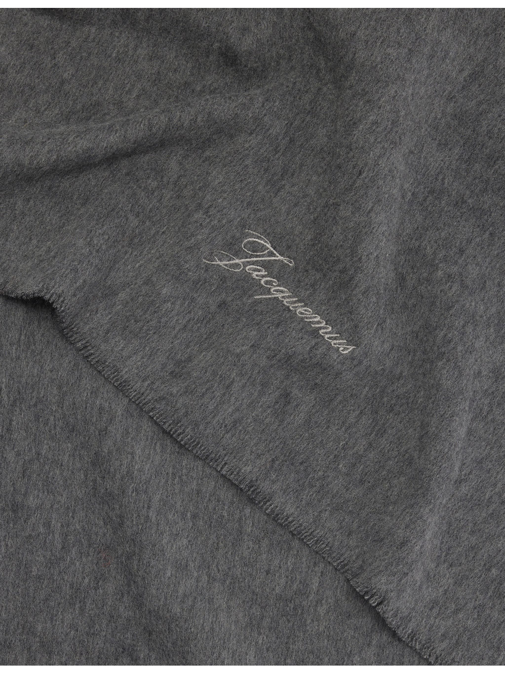 Tailleur Brand-Embroidery Wool And Cashmere Scarf - 3