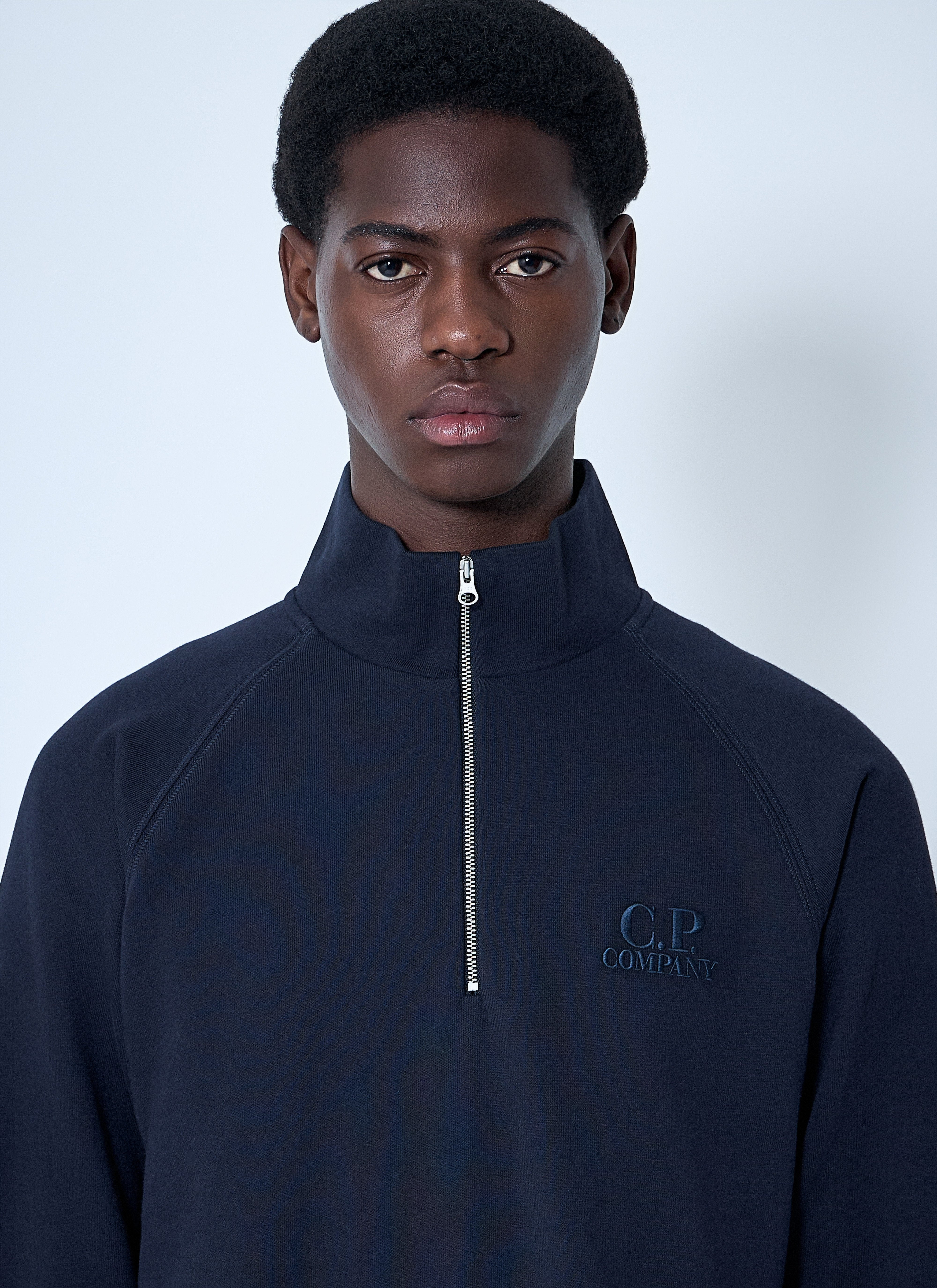 C.P. Company Men Diagonal Raised Fleece Sweatshirt - 5