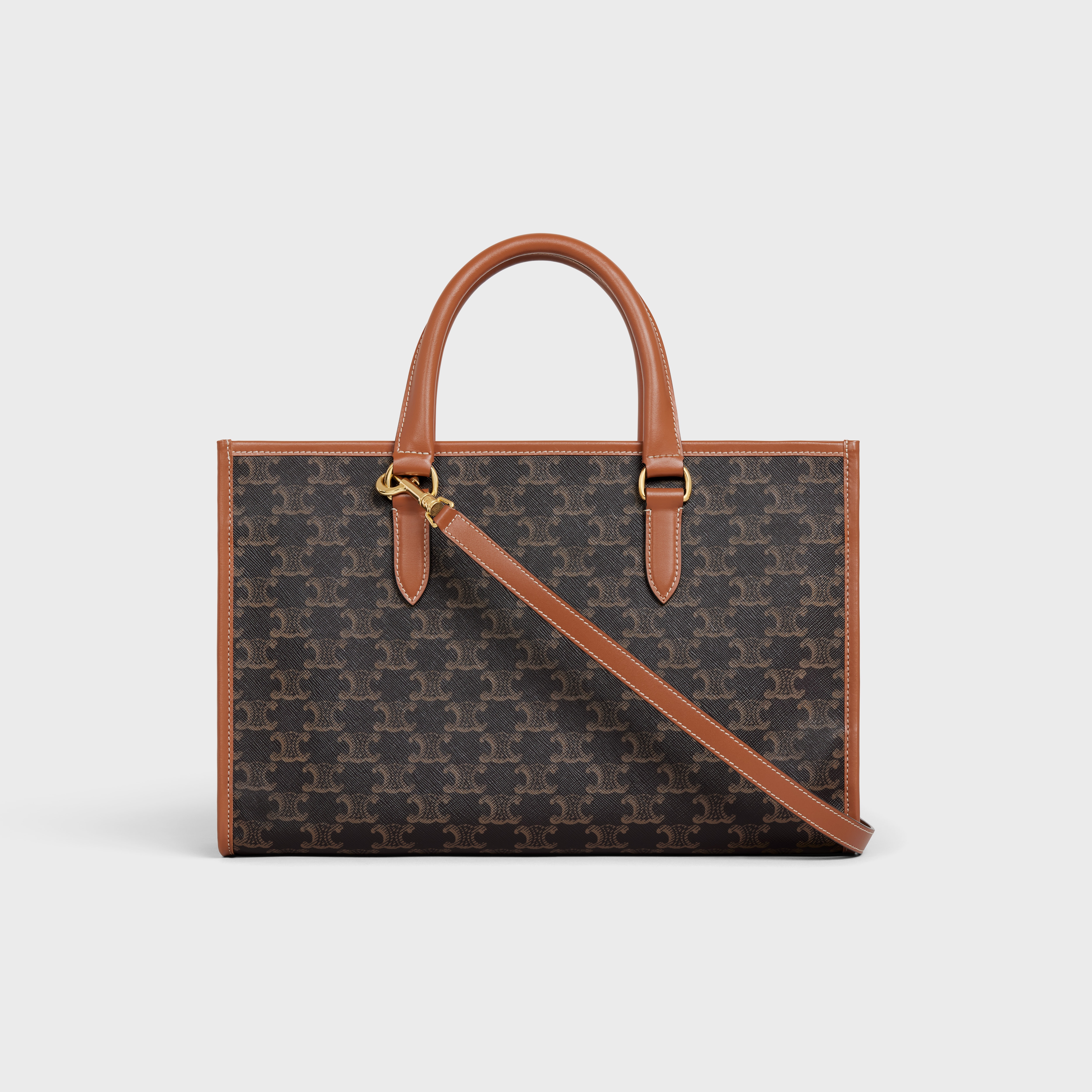 mini horizontal cabas in Triomphe Canvas and calfskin - 3