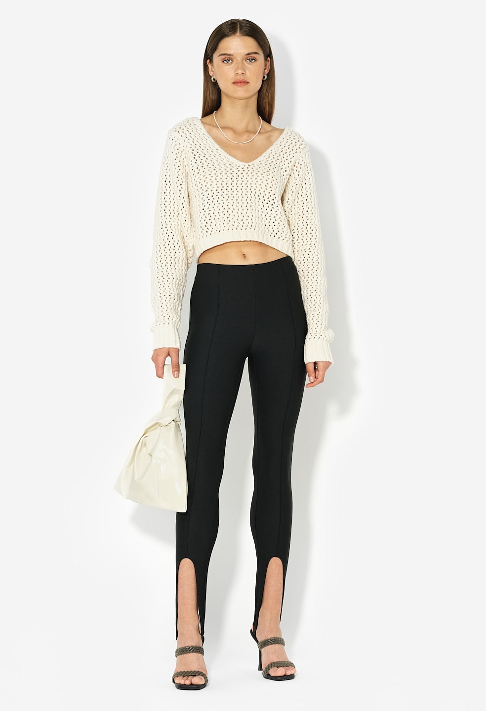 FOAM BOUCLE CROPPED SWEATER - 3