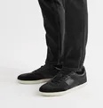 Leather and Suede-Trimmed Nubuck Sneakers - 10