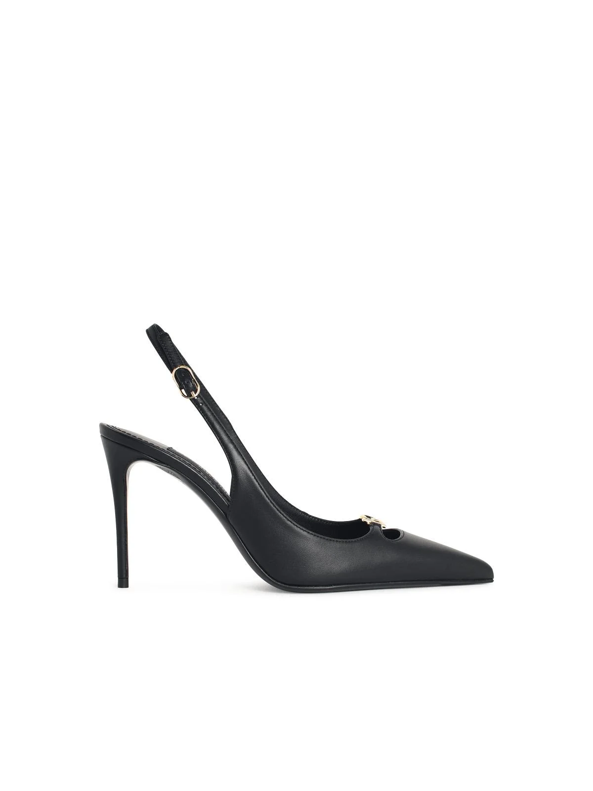 Dolce & Gabbana Black Leather Slingbacks Women - 1