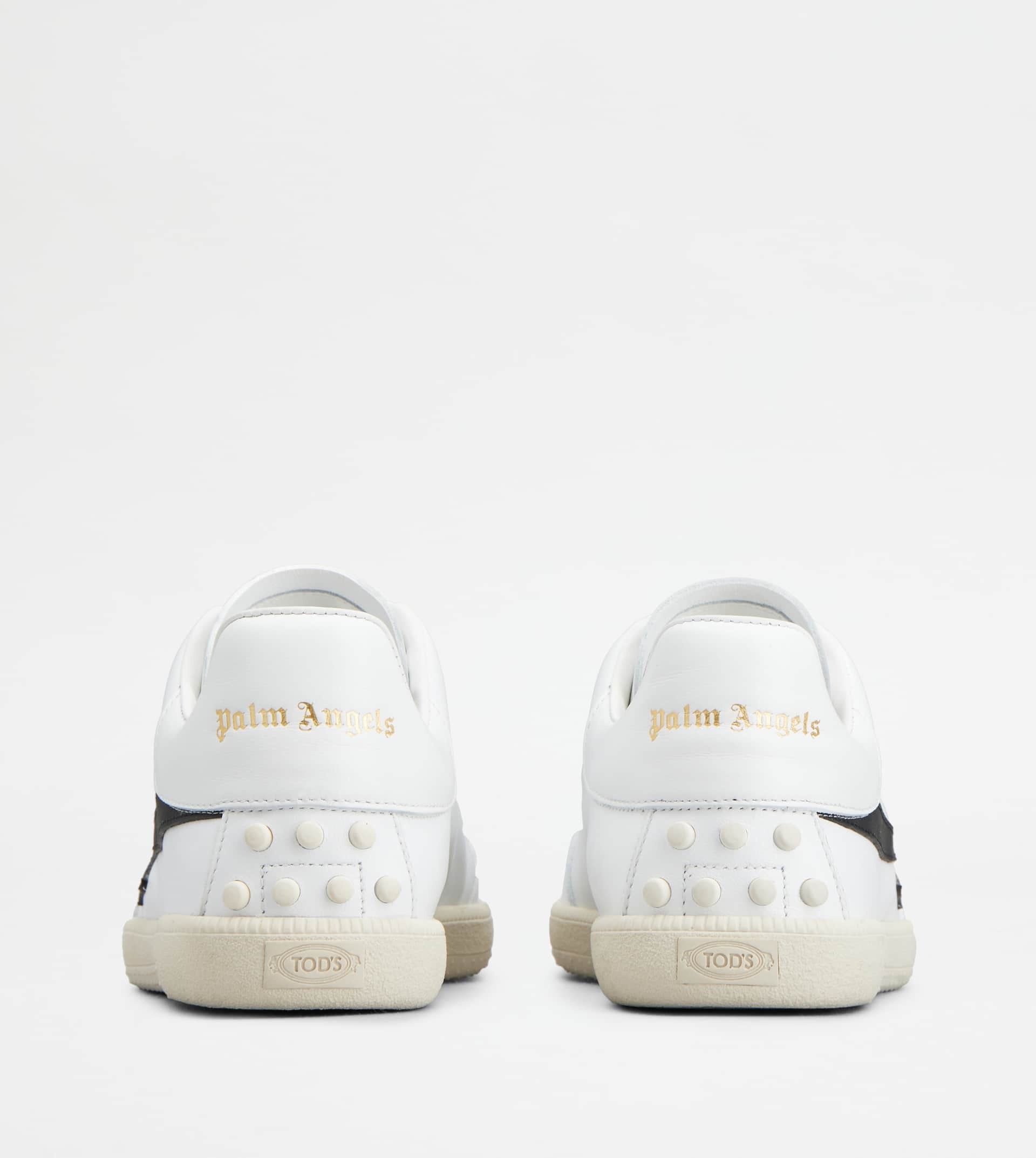 TOD'S TABS SNEAKERS PALM ANGELS IN LEATHER - WHITE, BLACK - 2