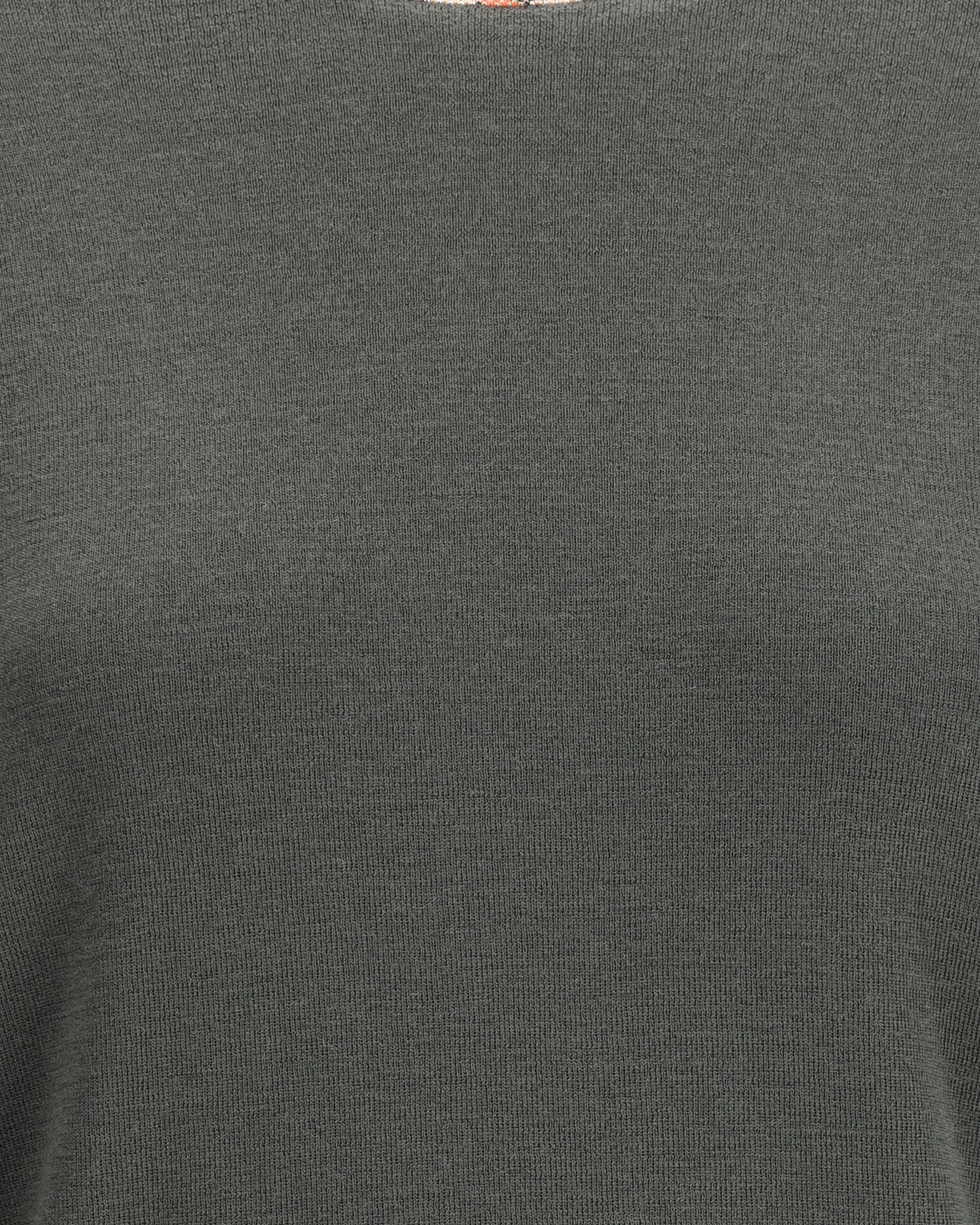 Wool Pullover with Check - 3