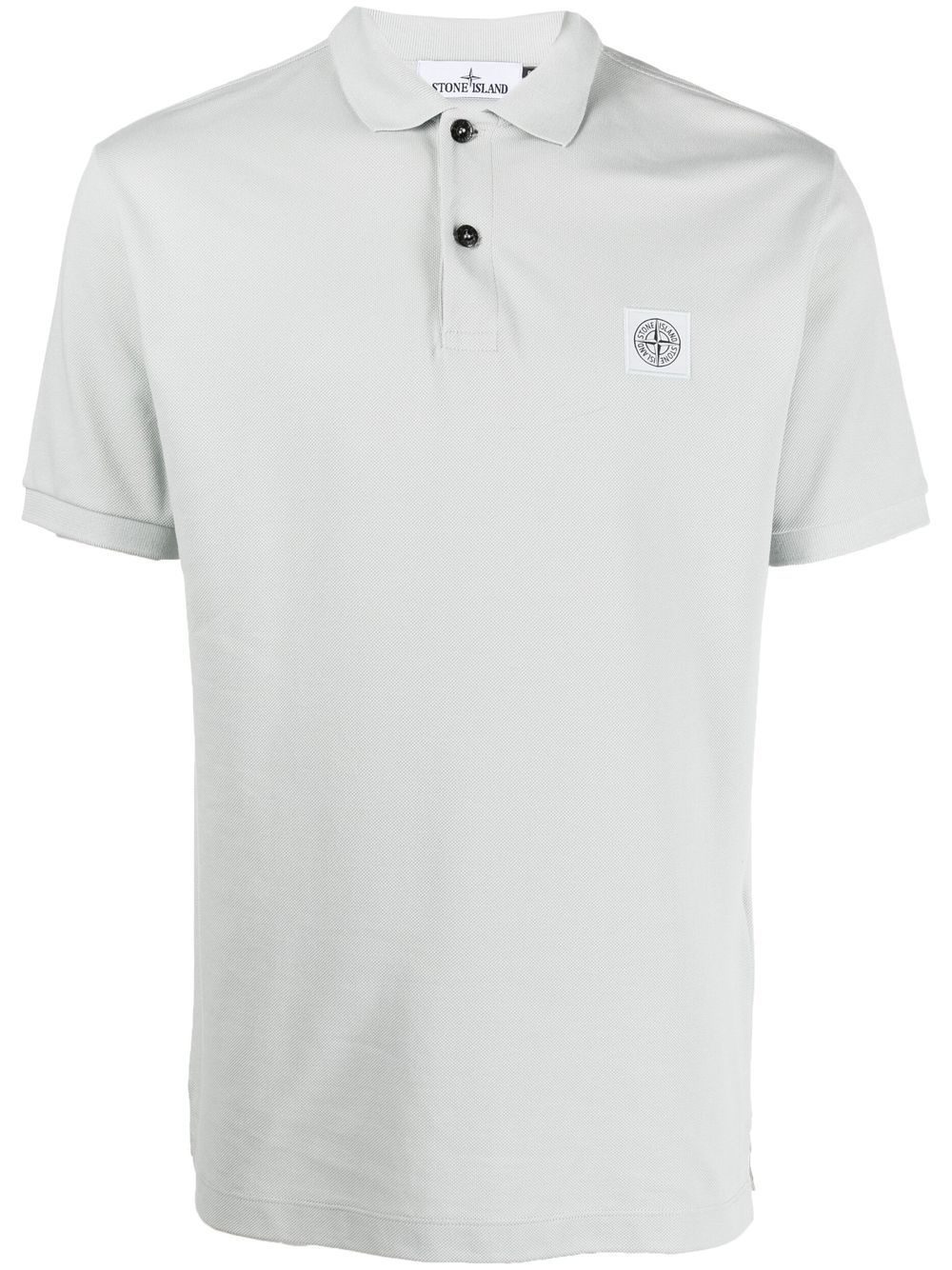 chest logo-patch detail polo shirt - 1