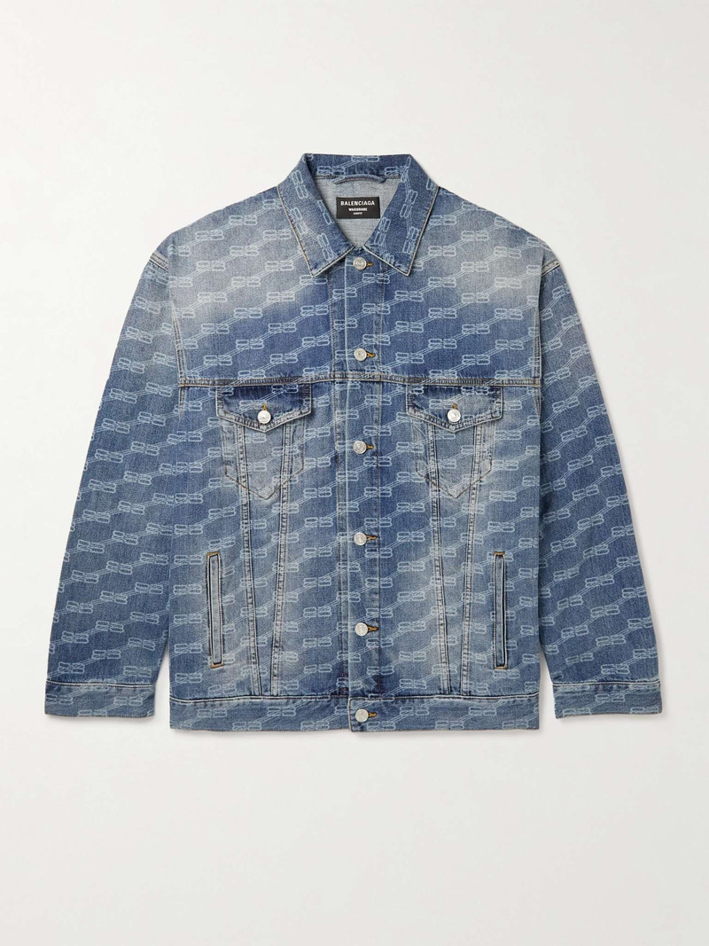 Logo-Print Denim Jacket - 1