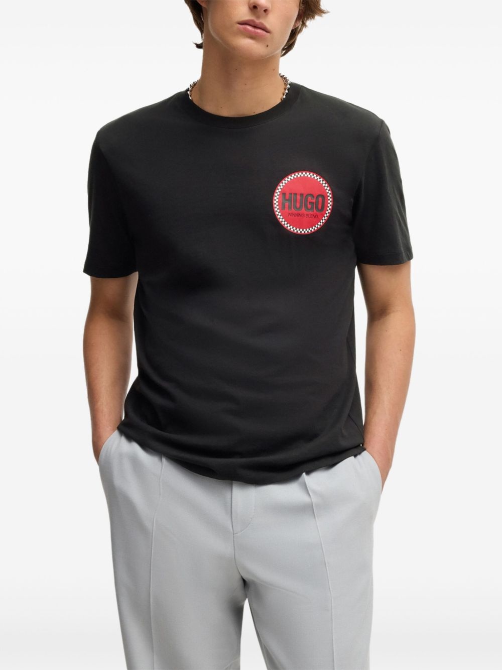 logo-print T-shirt - 3