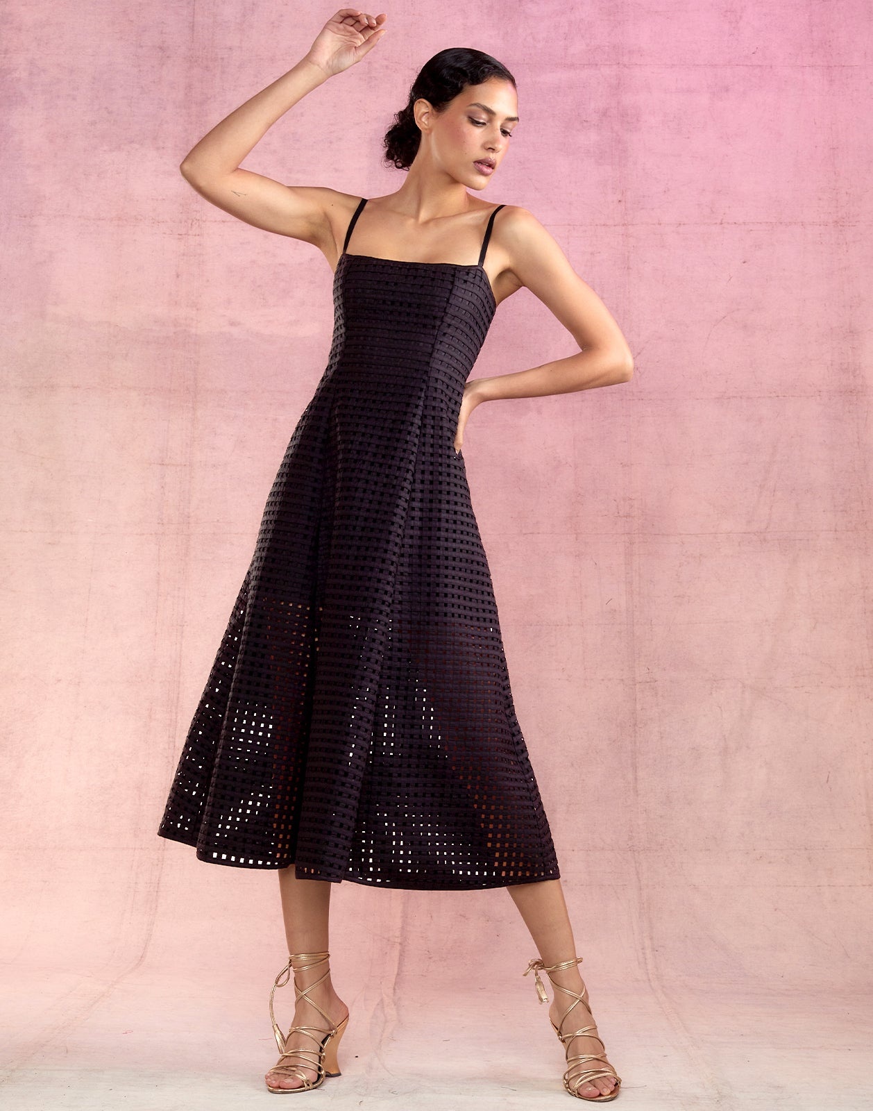 Birdcage Midi Dress - 3