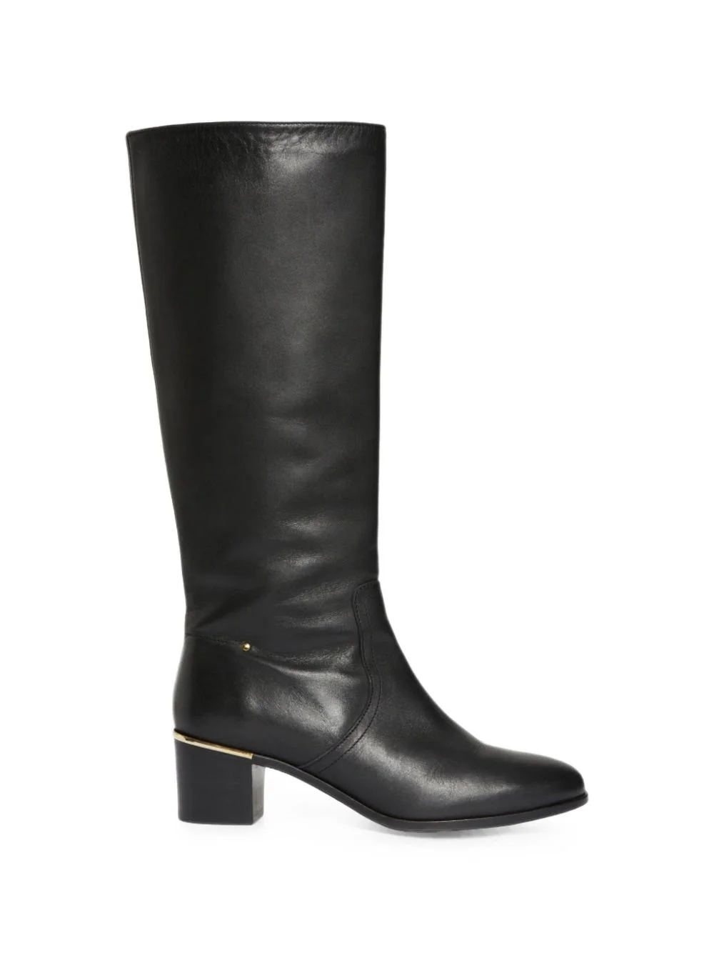 gold-tone hardware knee-high boots - 1