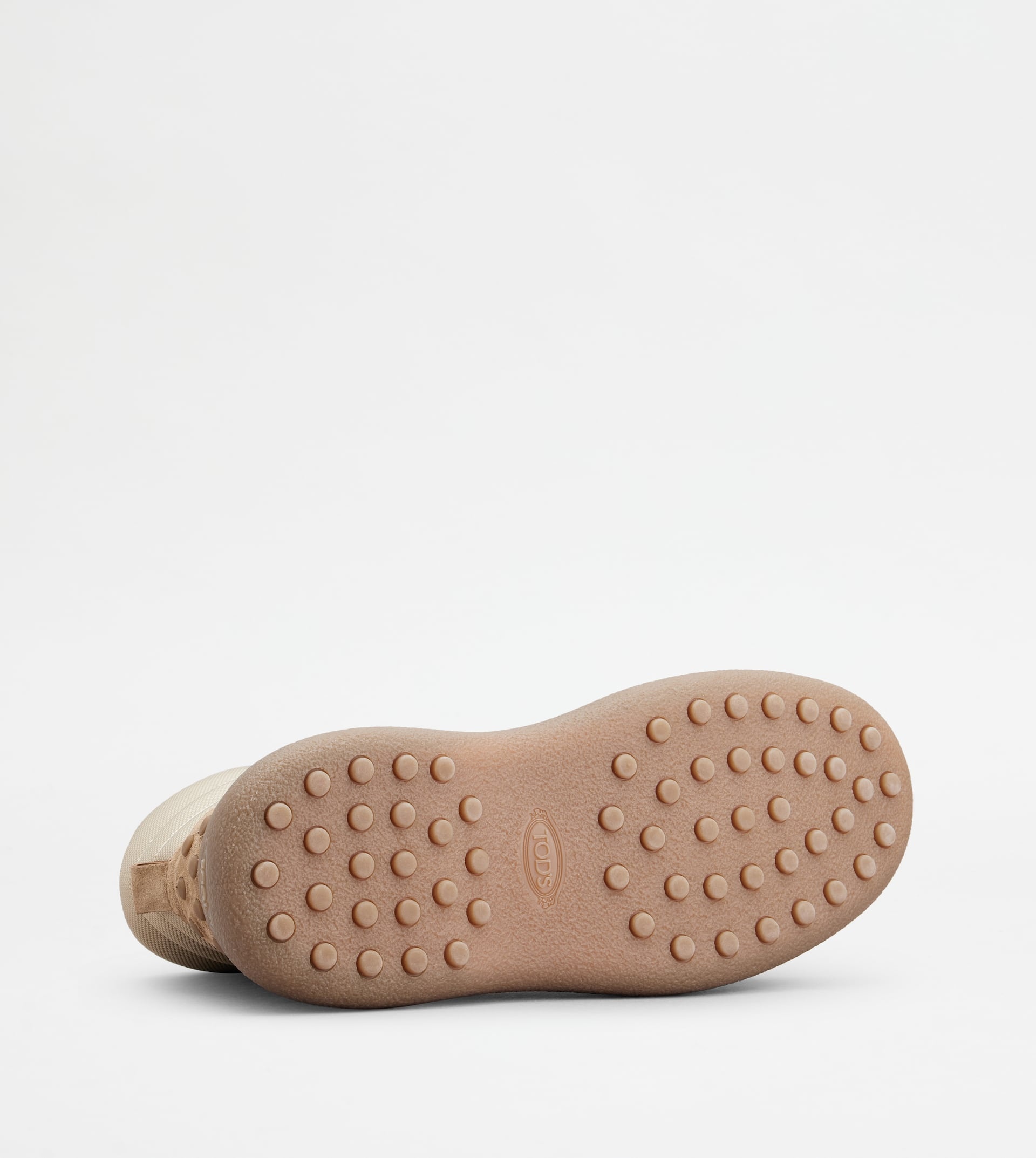 TOD'S W. G. LACE-UP ANKLE BOOTS IN SUEDE - BEIGE - 5