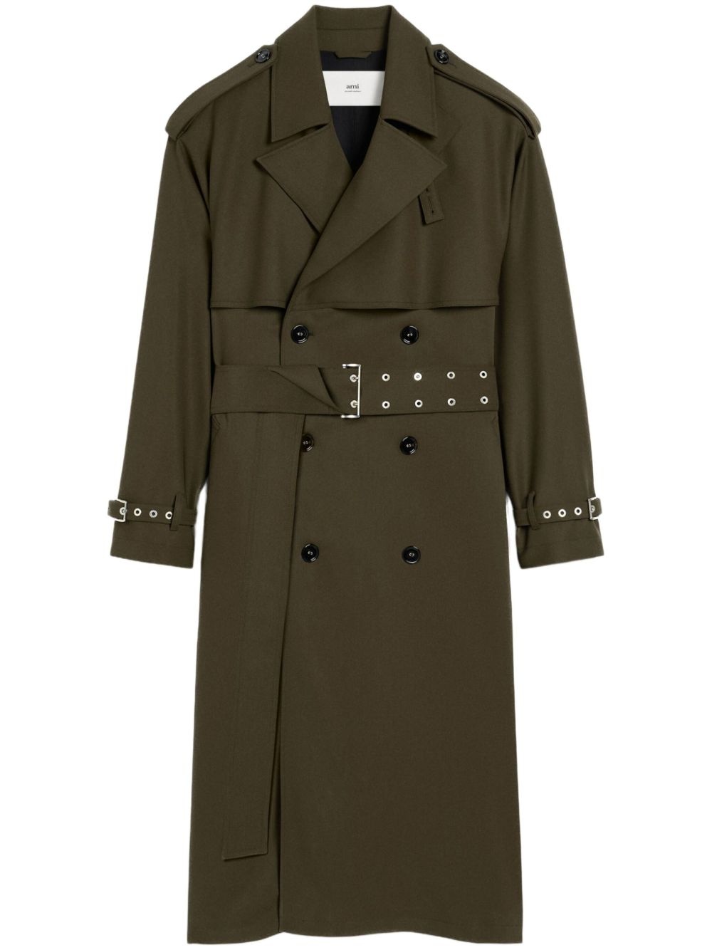 double breasted trench coat - 1